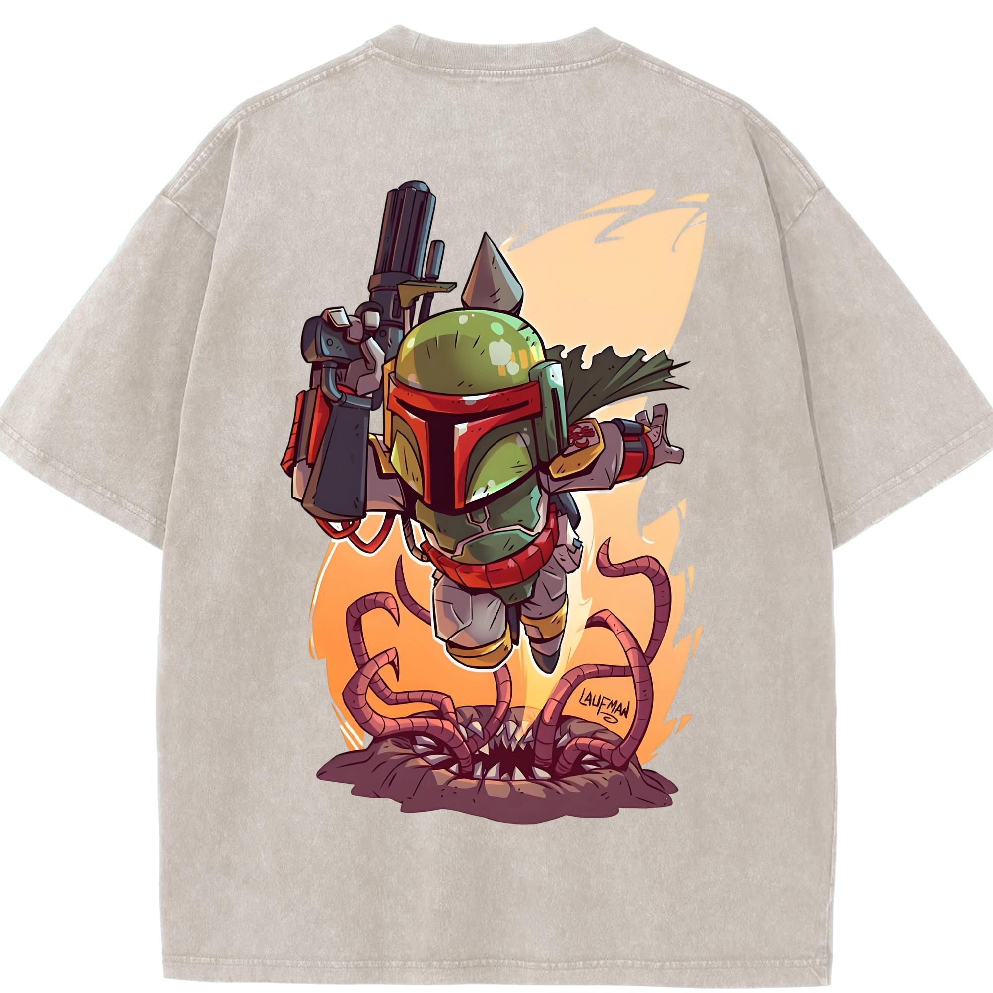 （画像用） スター・ウォーズ Star Wars 綿100% ヴィンテージ風 半袖Tシャツ（背面プリント）