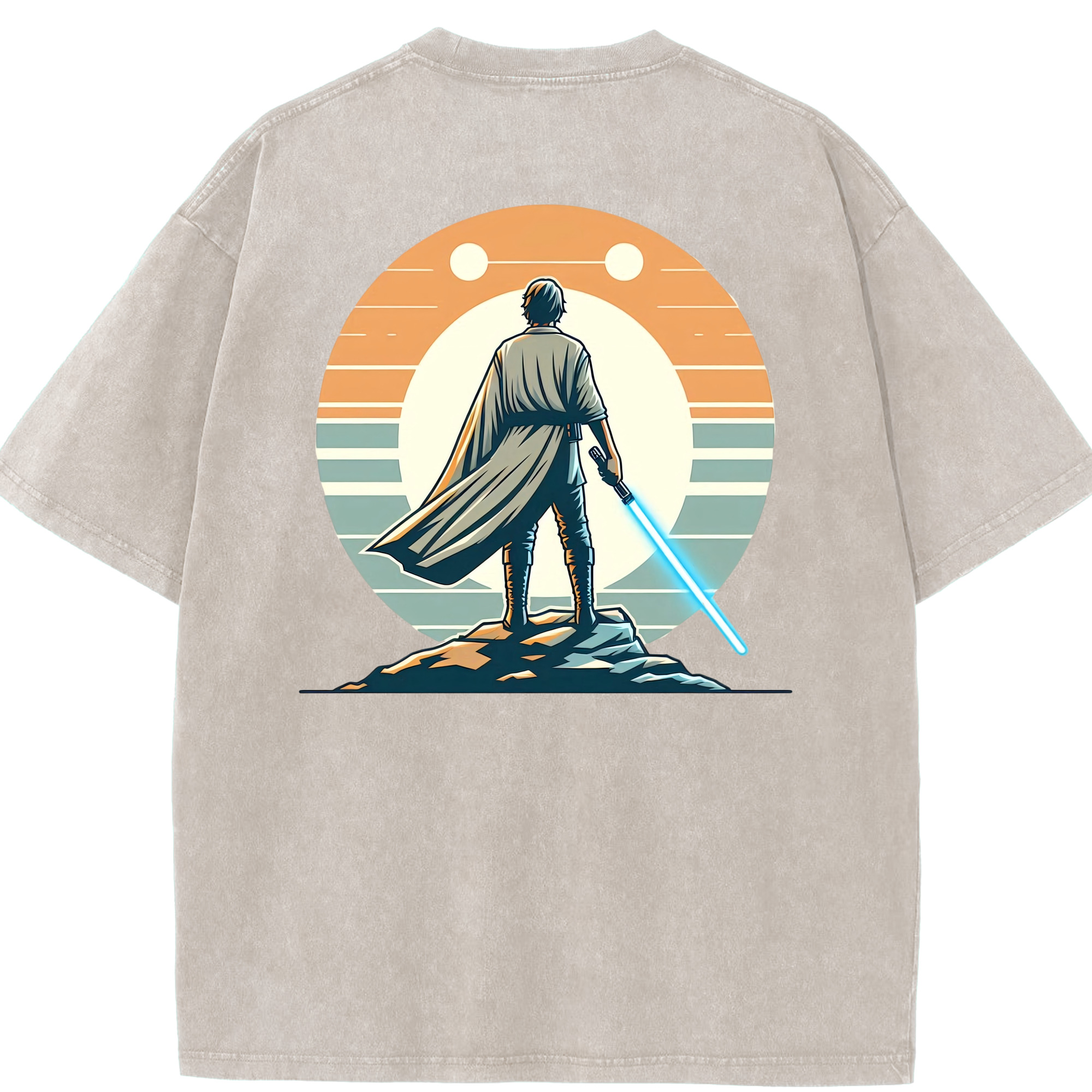 （画像用） スター・ウォーズ Star Wars 綿100% ヴィンテージ風 半袖Tシャツ（背面プリント）