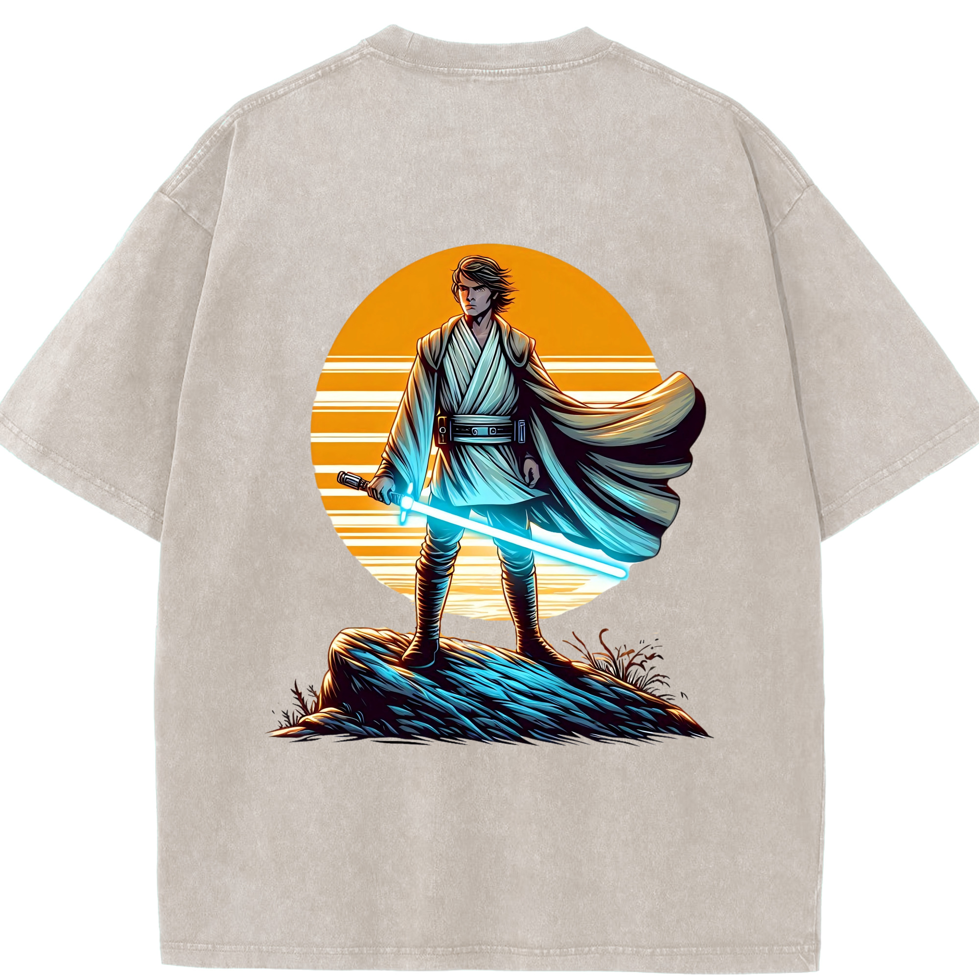 （画像用） スター・ウォーズ Star Wars 綿100% ヴィンテージ風 半袖Tシャツ（背面プリント）