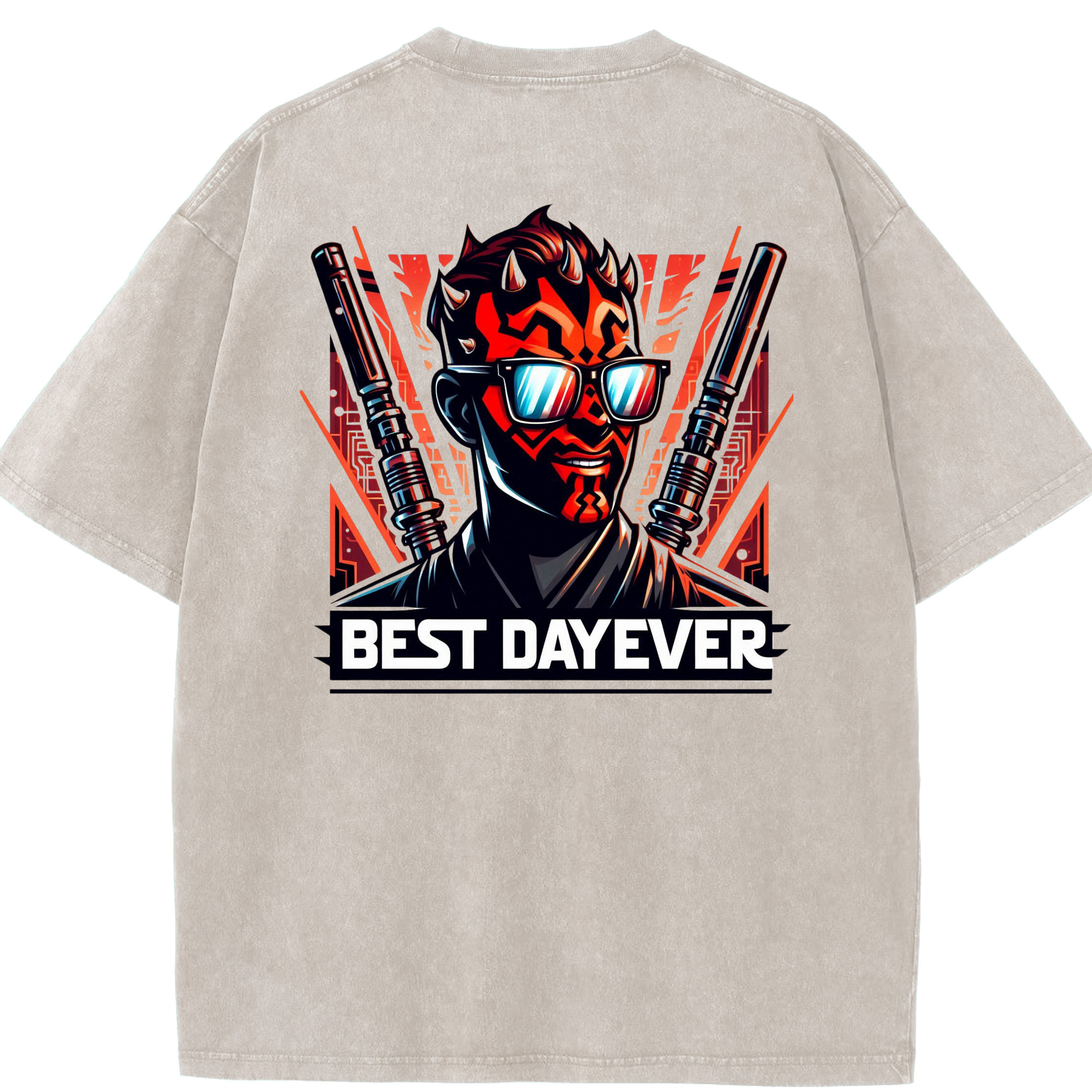 （画像用） スター・ウォーズ Star Wars 綿100% ヴィンテージ風 半袖Tシャツ（背面プリント）