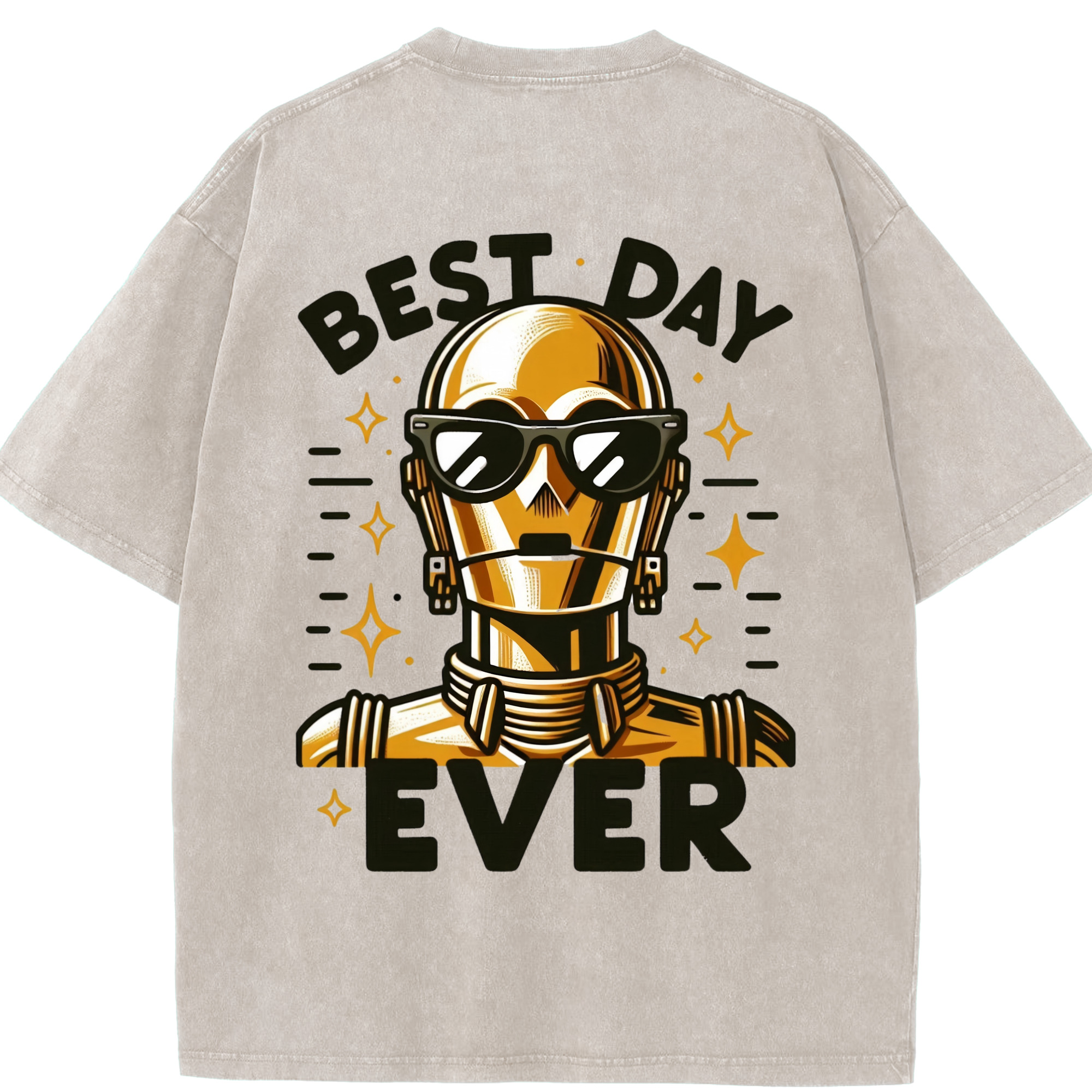 （画像用） スター・ウォーズ Star Wars 綿100% ヴィンテージ風 半袖Tシャツ（背面プリント）