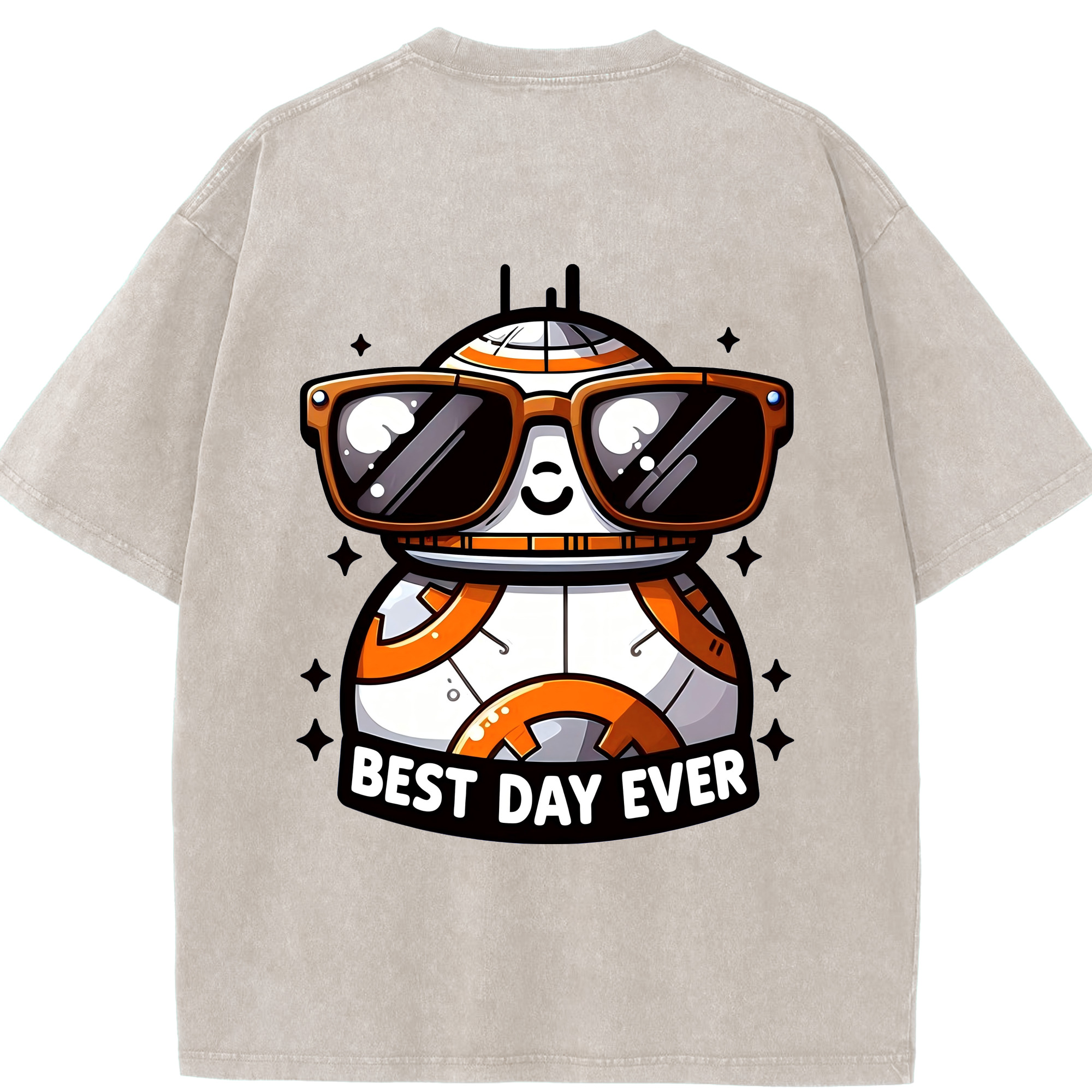（画像用） スター・ウォーズ Star Wars 綿100% ヴィンテージ風 半袖Tシャツ（背面プリント）