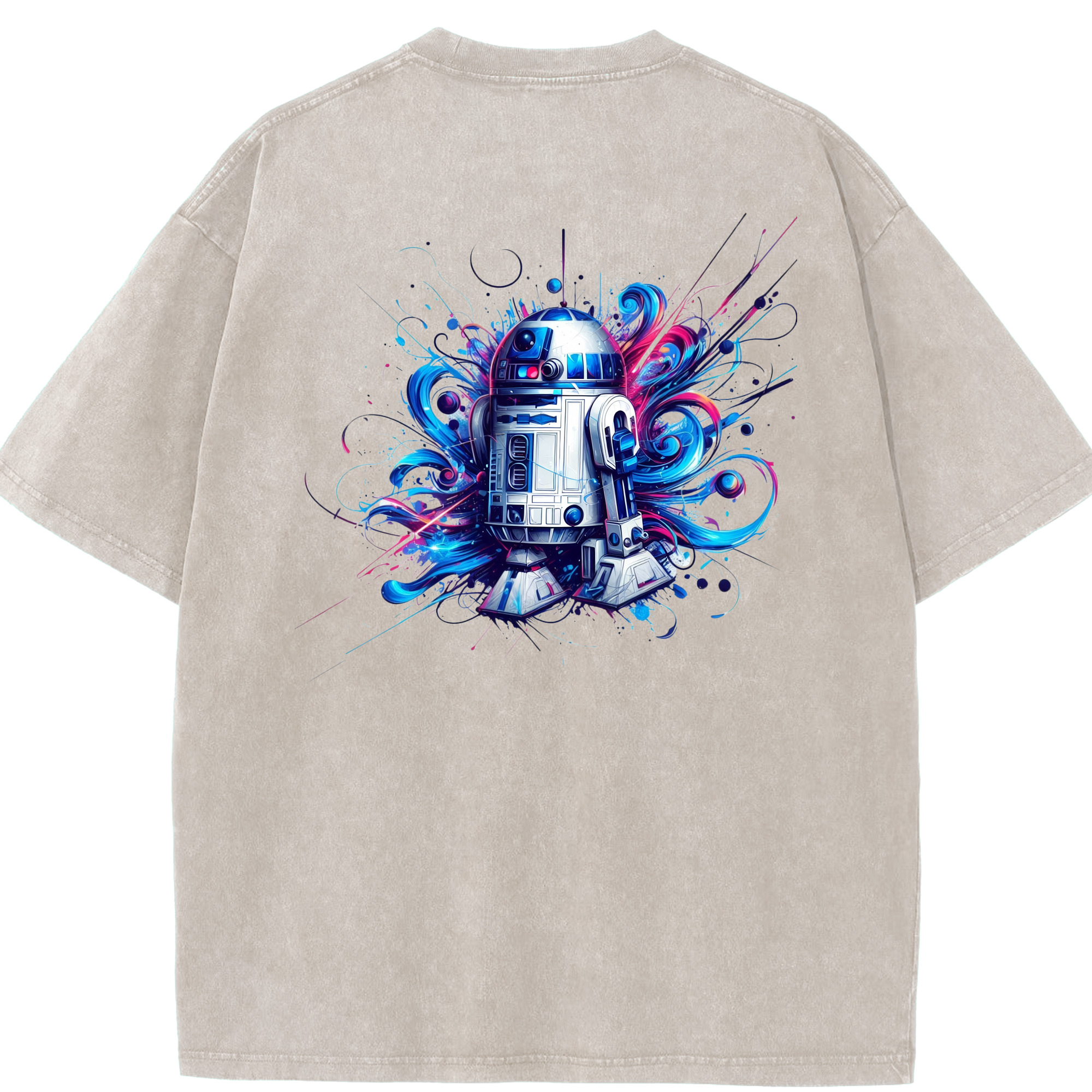 （画像用） スター・ウォーズ Star Wars 綿100% ヴィンテージ風 半袖Tシャツ（背面プリント）