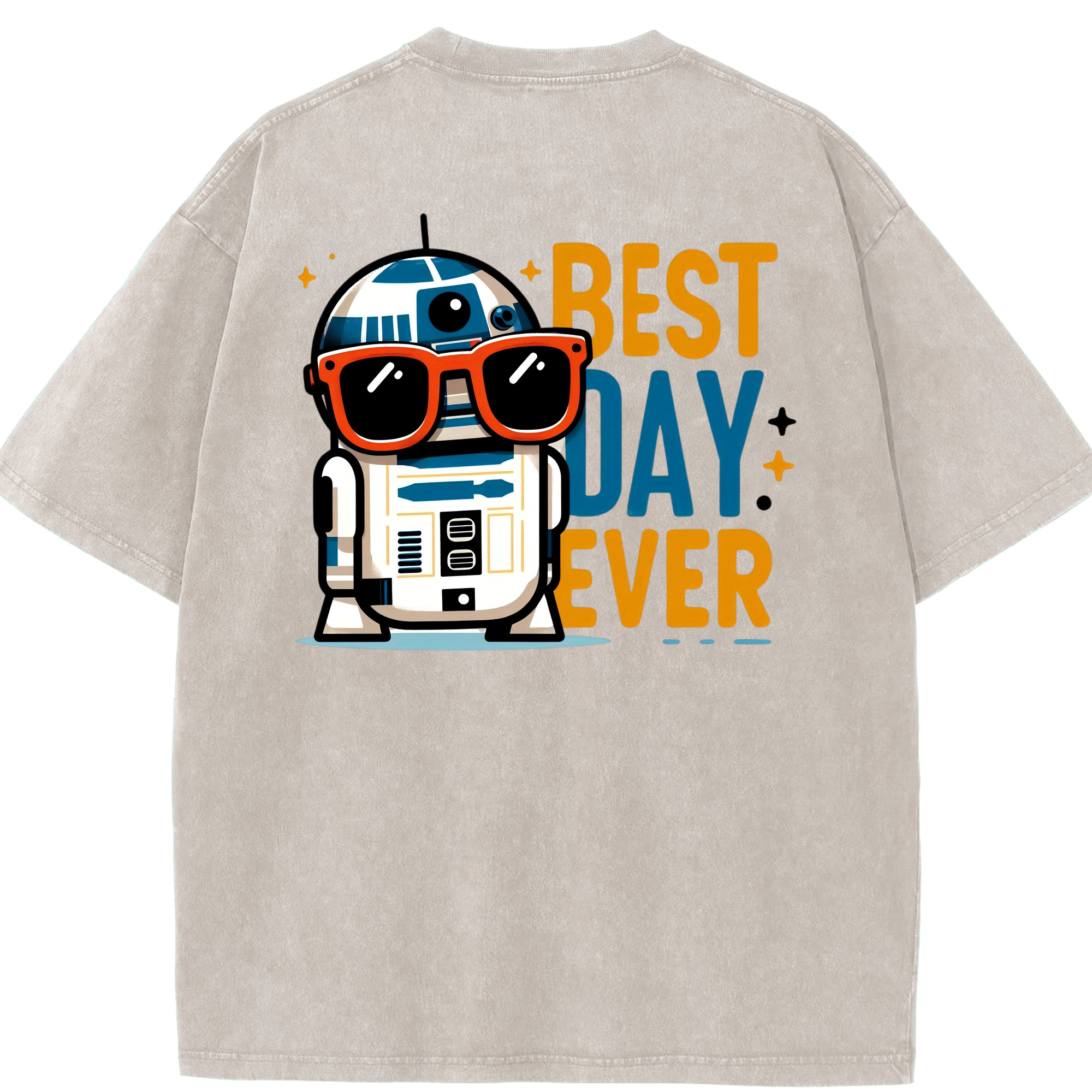 （画像用） スター・ウォーズ Star Wars 綿100% ヴィンテージ風 半袖Tシャツ（背面プリント）