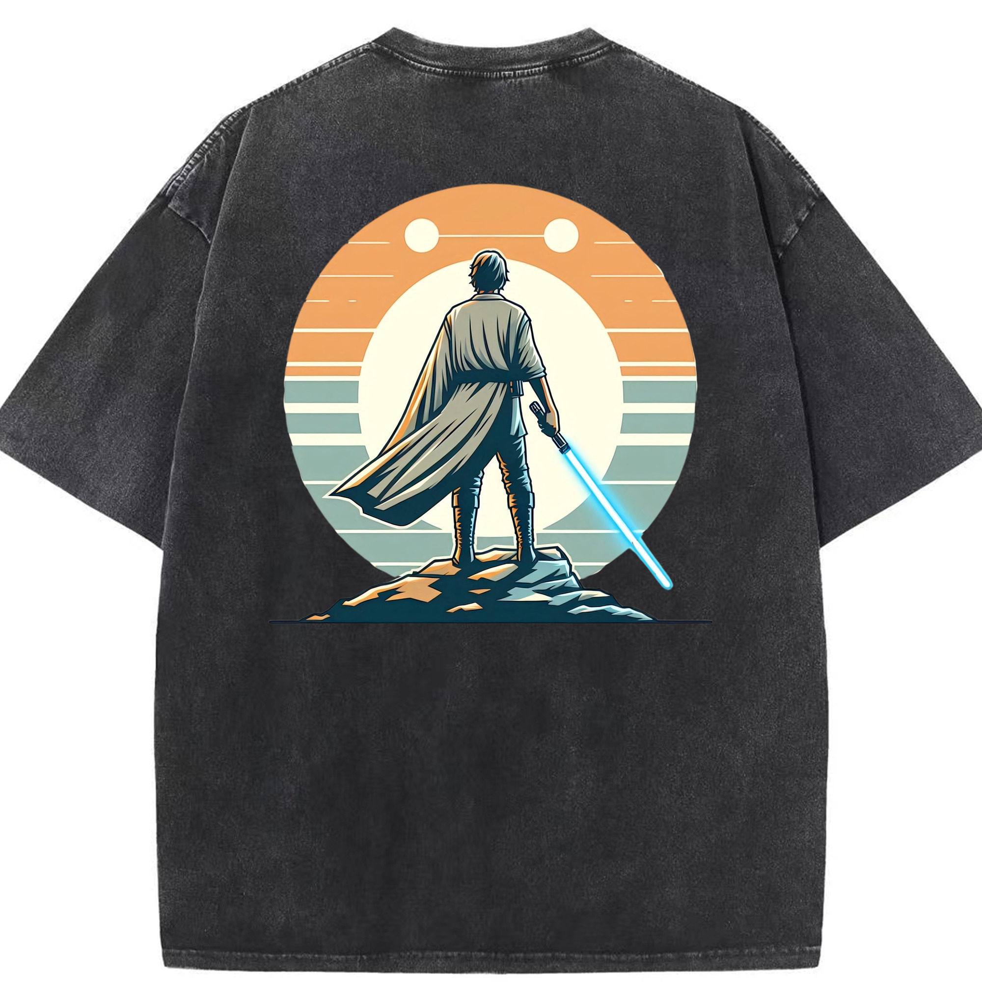 （画像用） スター・ウォーズ Star Wars 綿100% ヴィンテージ風 半袖Tシャツ（背面プリント）