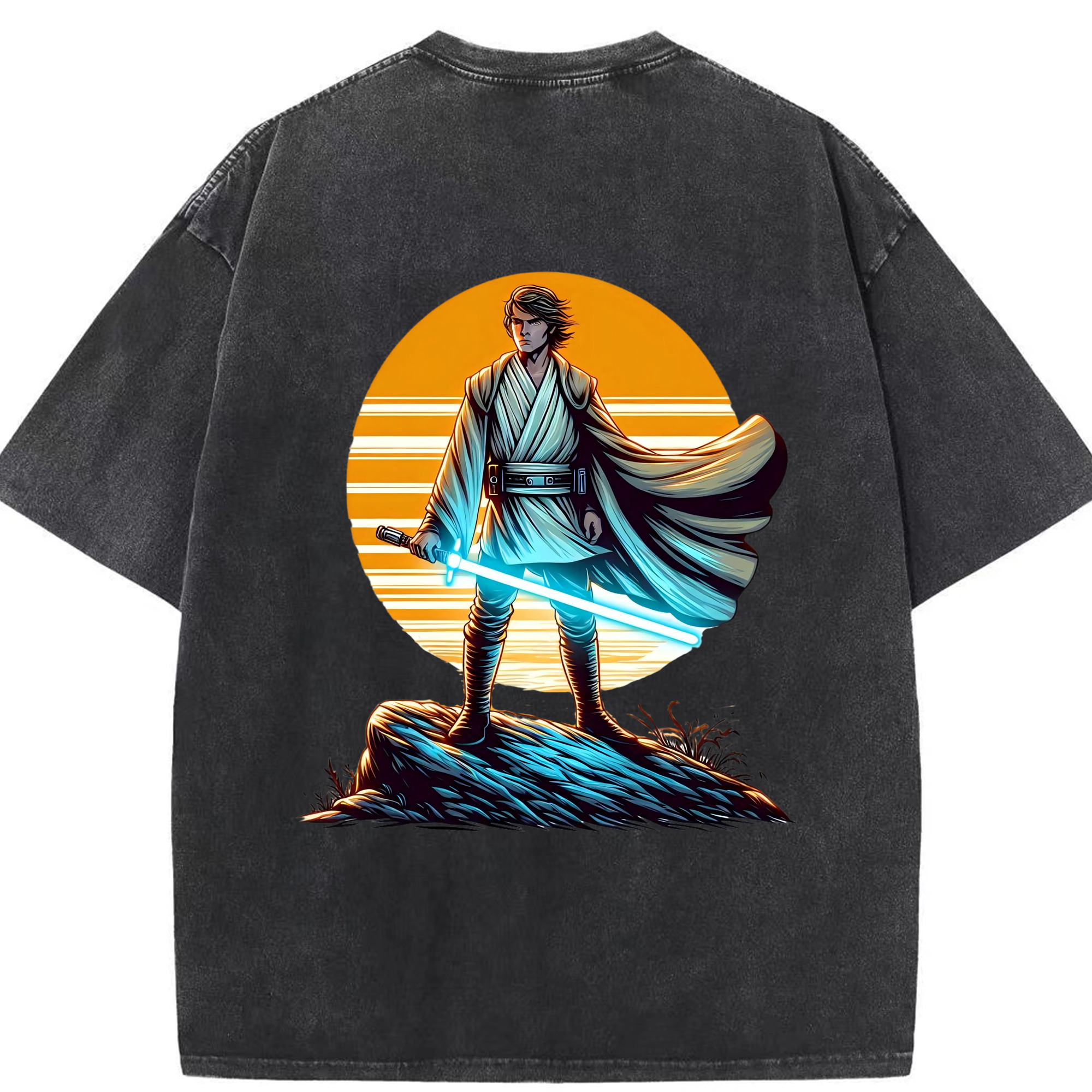 （画像用） スター・ウォーズ Star Wars 綿100% ヴィンテージ風 半袖Tシャツ（背面プリント）