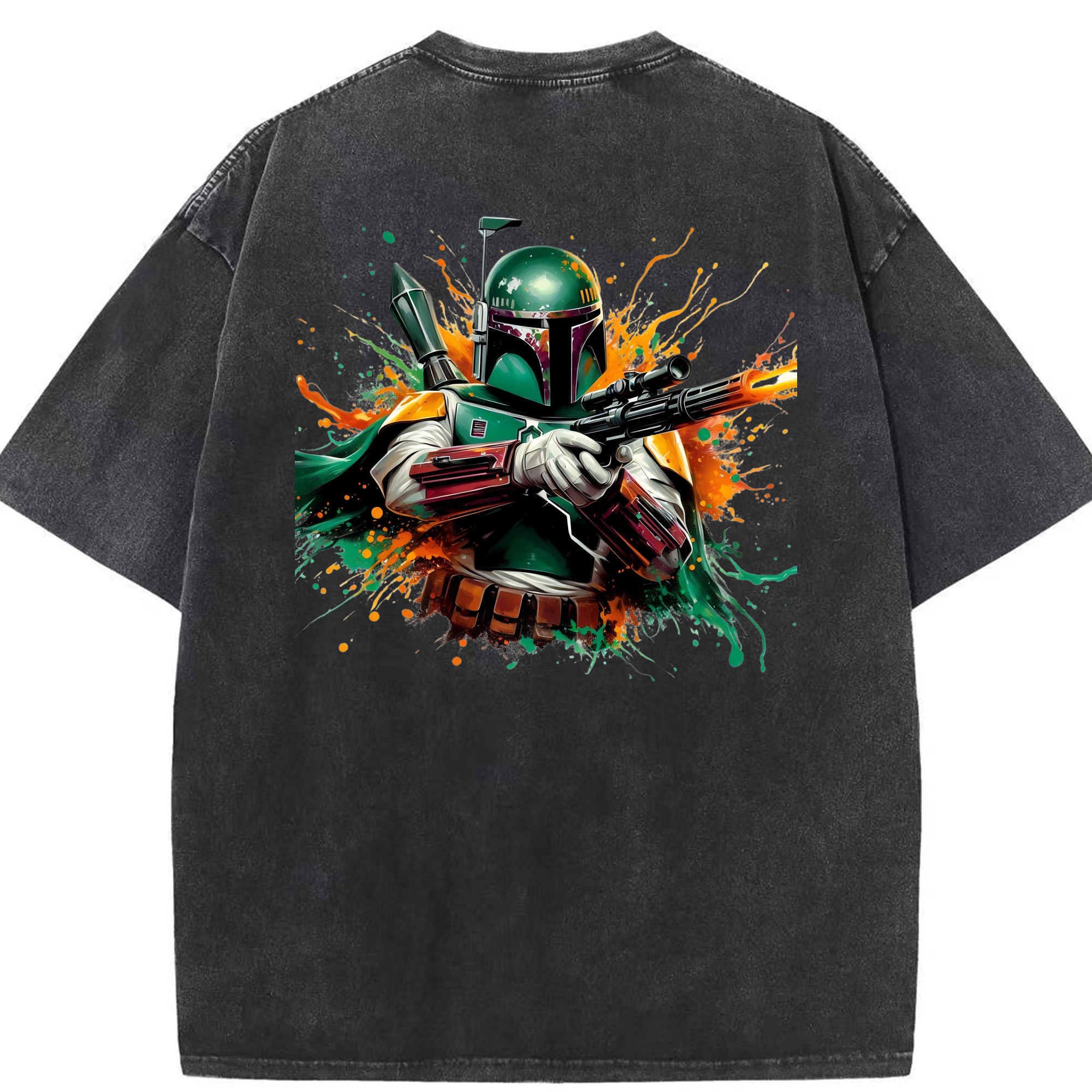 （画像用） スター・ウォーズ Star Wars 綿100% ヴィンテージ風 半袖Tシャツ（背面プリント）