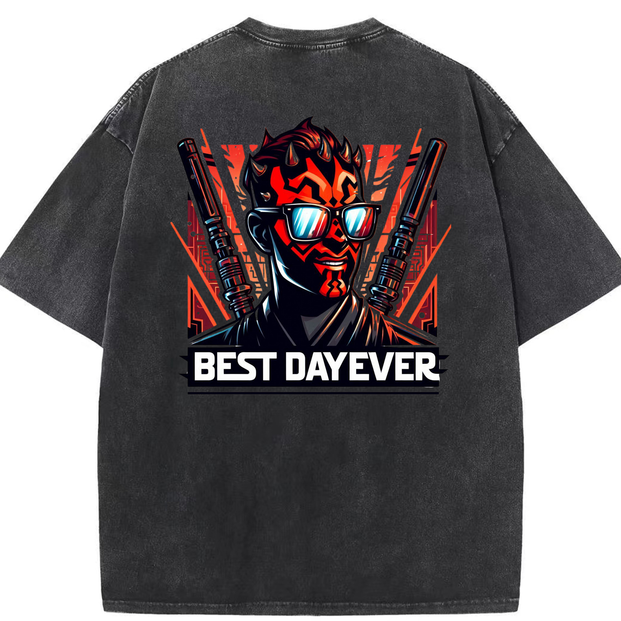 （画像用） スター・ウォーズ Star Wars 綿100% ヴィンテージ風 半袖Tシャツ（背面プリント）