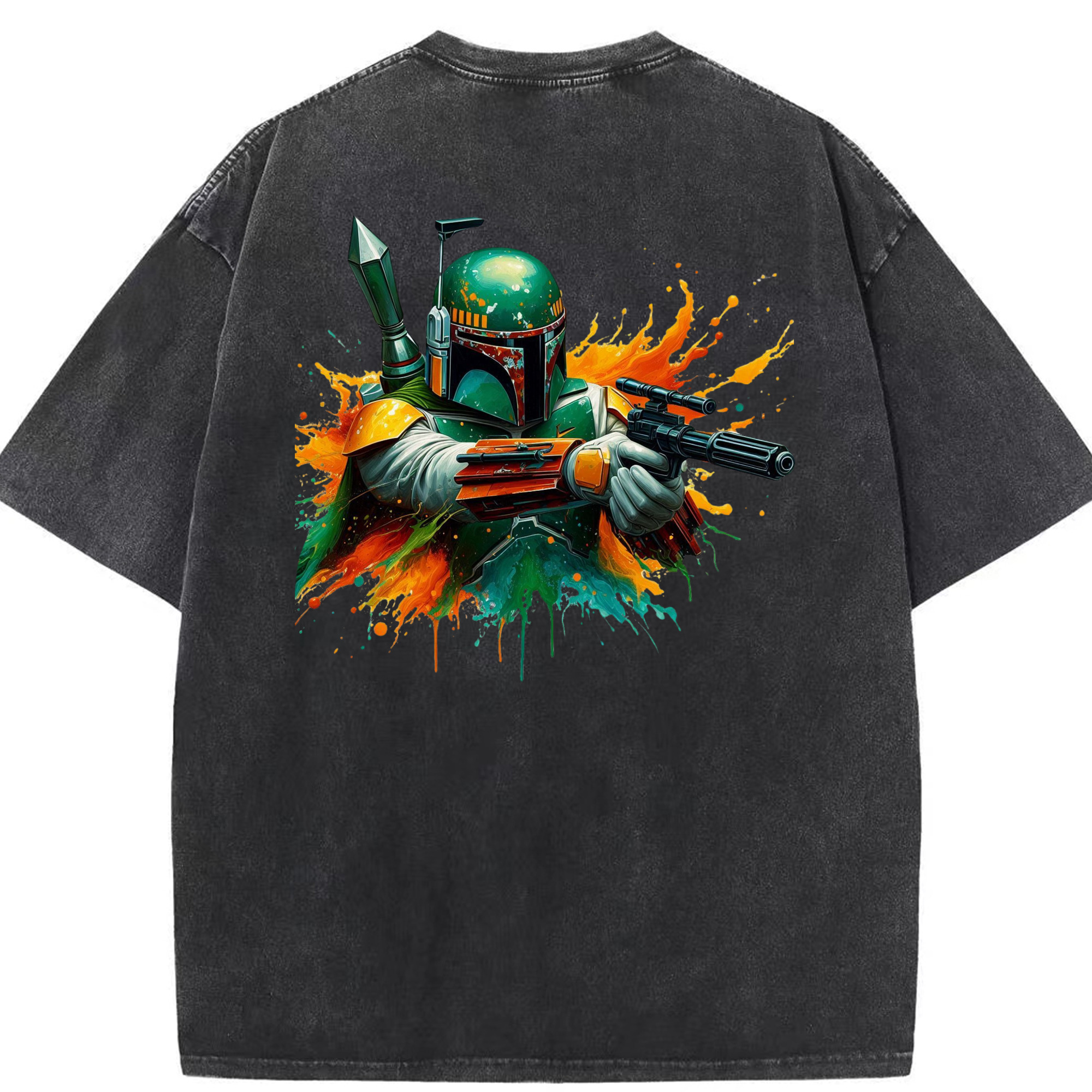 （画像用） スター・ウォーズ Star Wars 綿100% ヴィンテージ風 半袖Tシャツ（背面プリント）