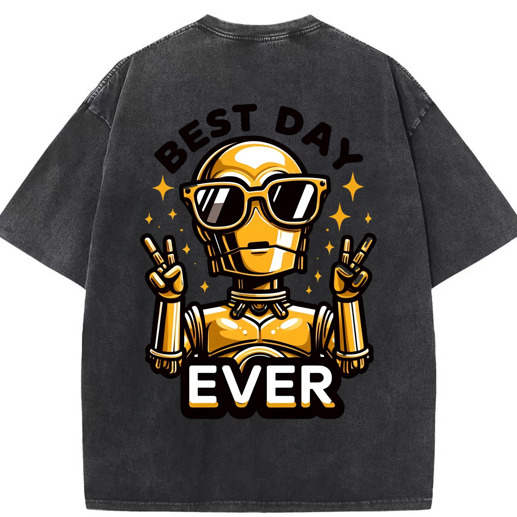 （画像用） スター・ウォーズ Star Wars 綿100% ヴィンテージ風 半袖Tシャツ（背面プリント）