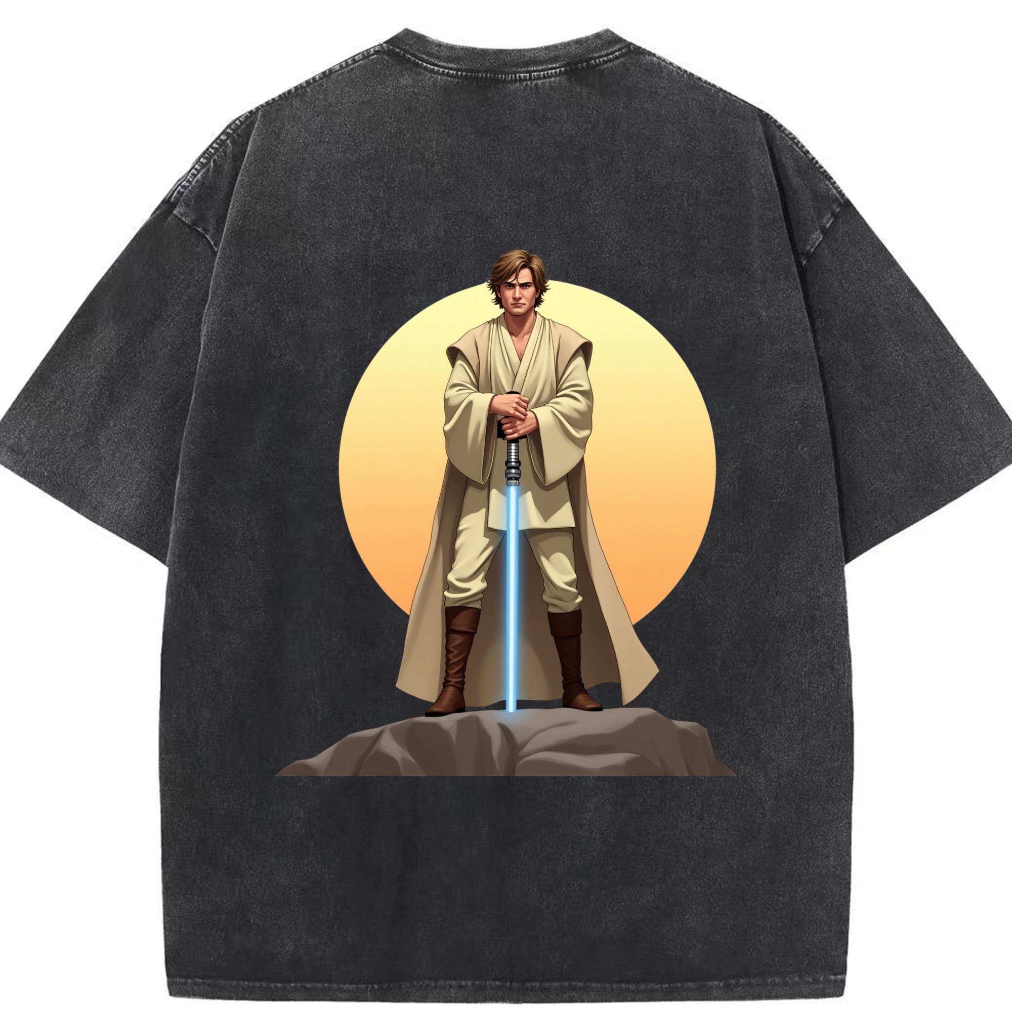 （画像用） スター・ウォーズ Star Wars 綿100% ヴィンテージ風 半袖Tシャツ（背面プリント）