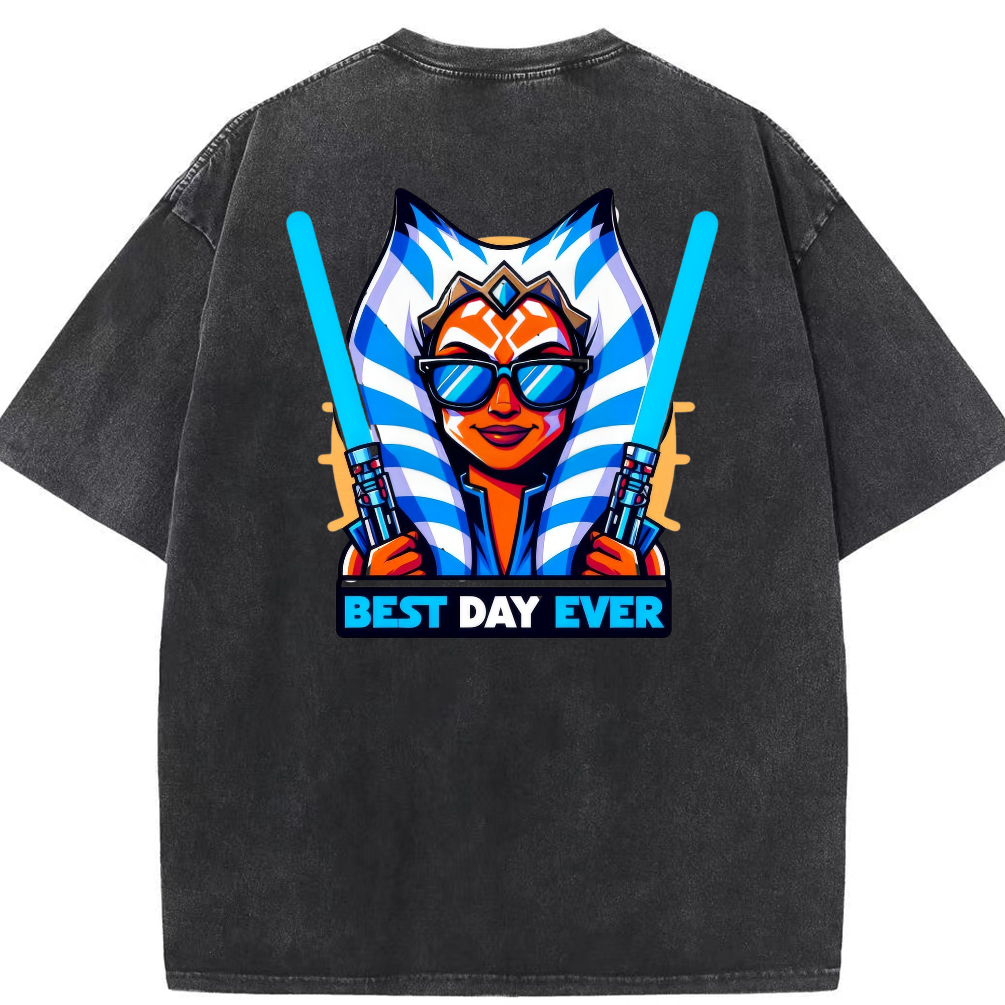 （画像用） スター・ウォーズ Star Wars 綿100% ヴィンテージ風 半袖Tシャツ（背面プリント）