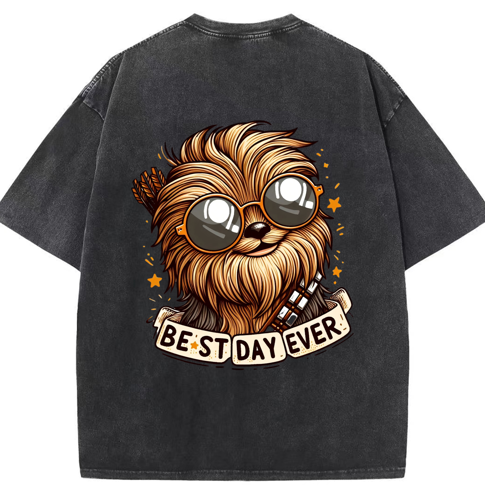 （画像用） スター・ウォーズ Star Wars 綿100% ヴィンテージ風 半袖Tシャツ（背面プリント）
