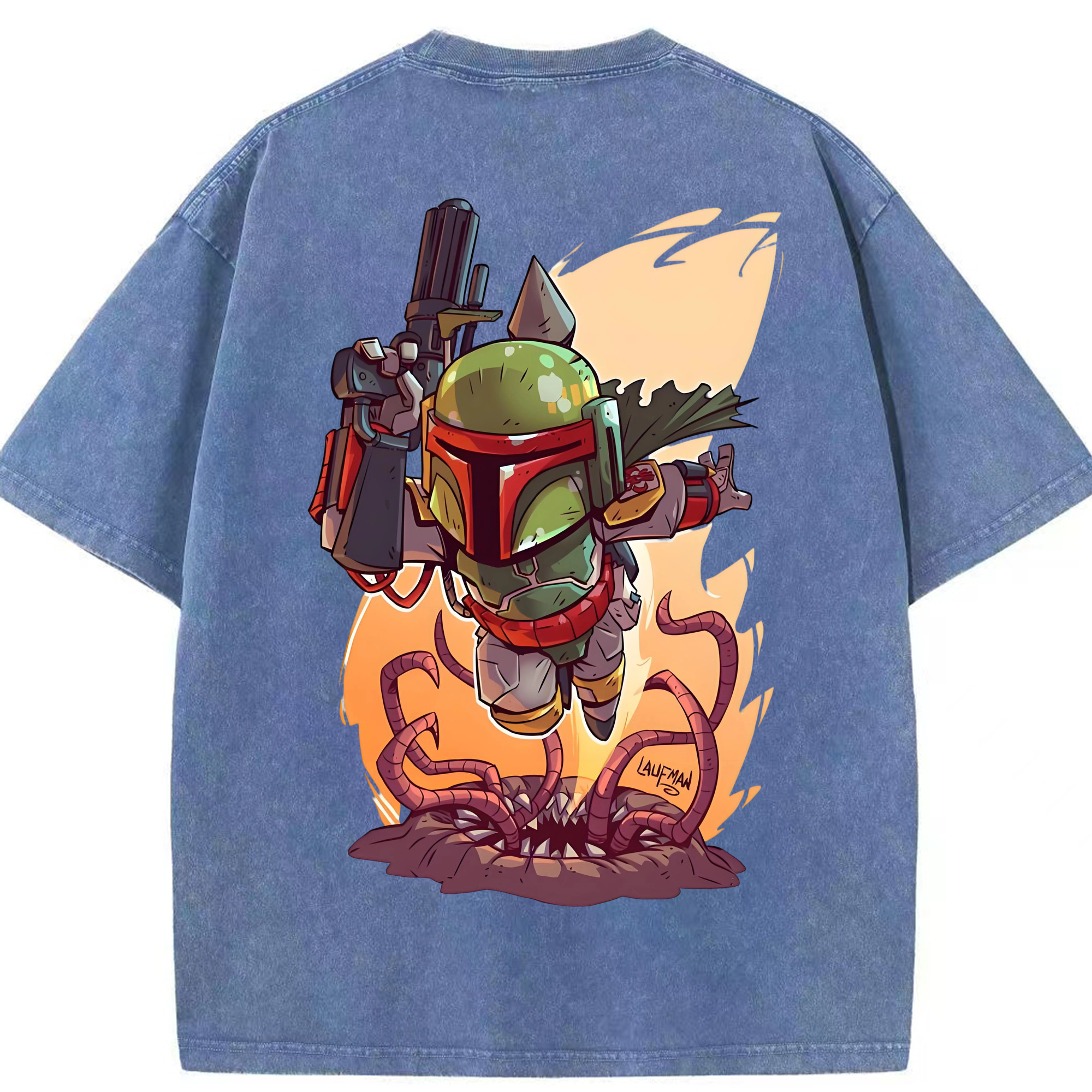 （画像用） スター・ウォーズ Star Wars 綿100% ヴィンテージ風 半袖Tシャツ（背面プリント）