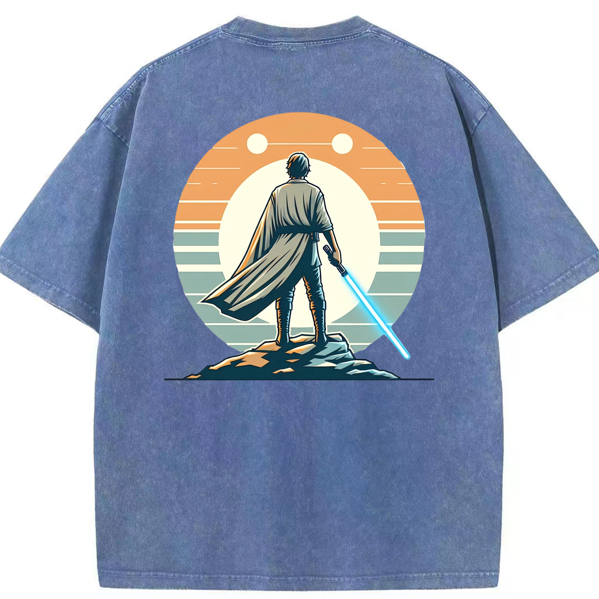 （画像用） スター・ウォーズ Star Wars 綿100% ヴィンテージ風 半袖Tシャツ（背面プリント）