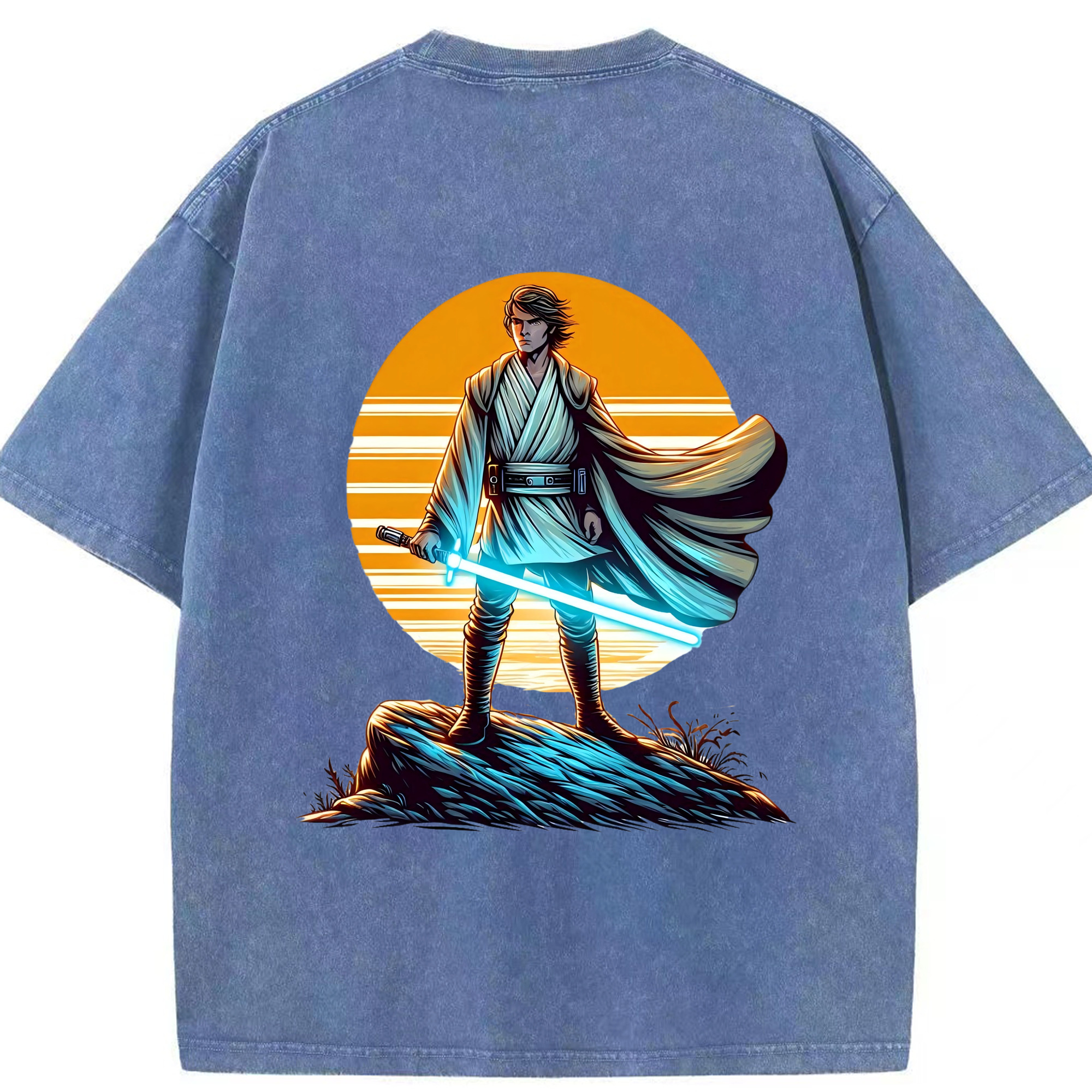 （画像用） スター・ウォーズ Star Wars 綿100% ヴィンテージ風 半袖Tシャツ（背面プリント）