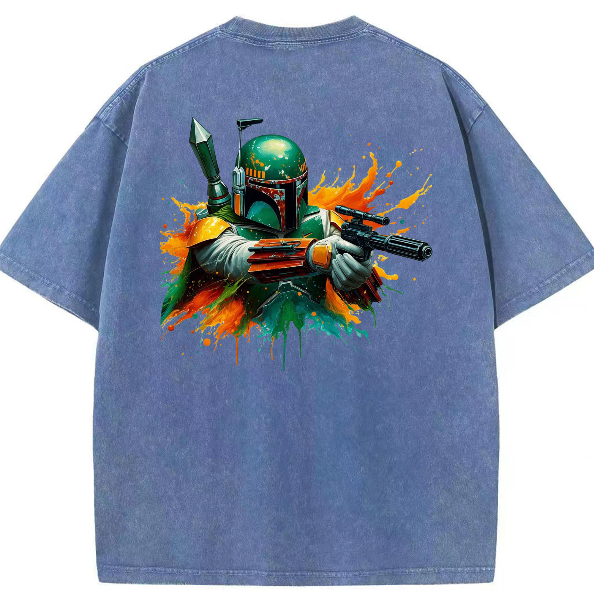 （画像用） スター・ウォーズ Star Wars 綿100% ヴィンテージ風 半袖Tシャツ（背面プリント）