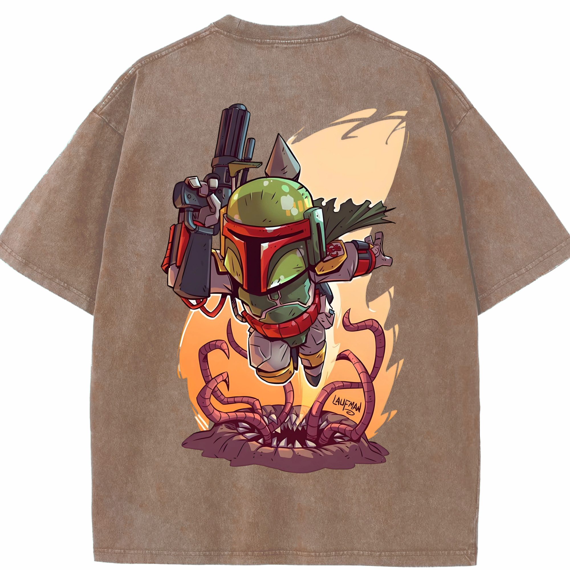 （画像用） スター・ウォーズ Star Wars 綿100% ヴィンテージ風 半袖Tシャツ（背面プリント）