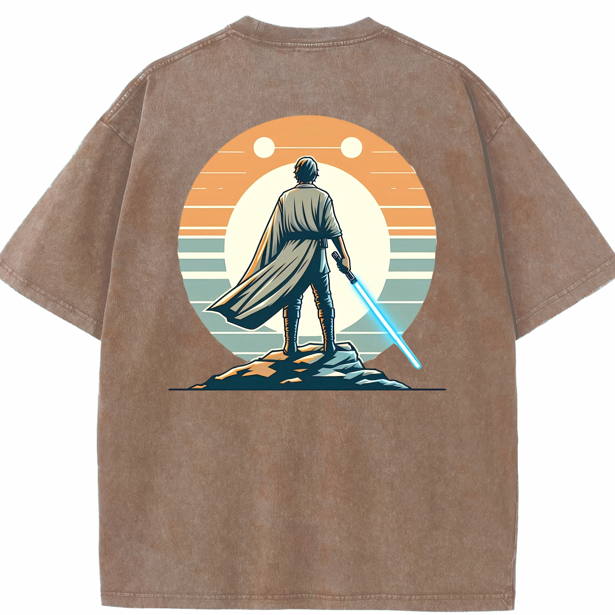 （画像用） スター・ウォーズ Star Wars 綿100% ヴィンテージ風 半袖Tシャツ（背面プリント）