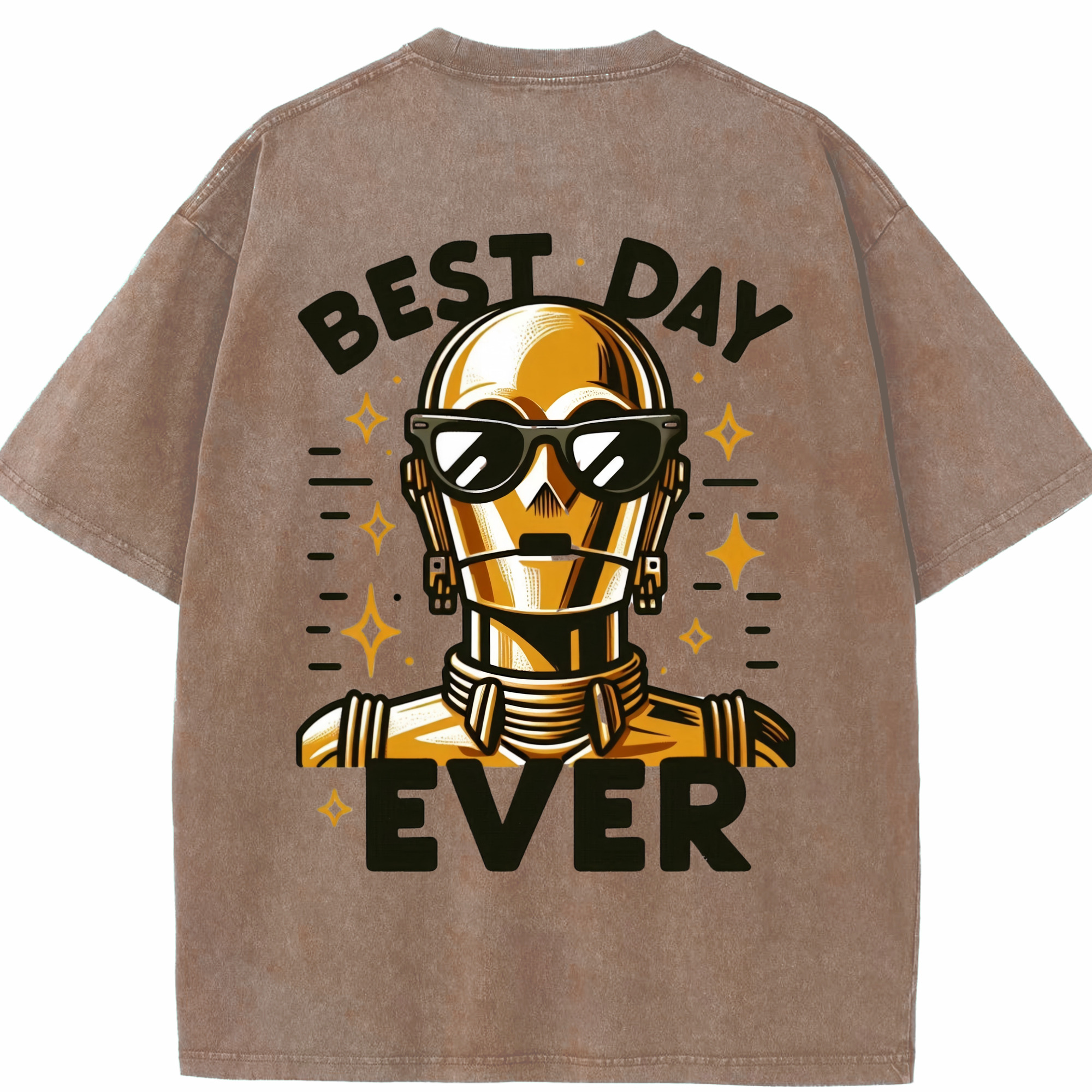 （画像用） スター・ウォーズ Star Wars 綿100% ヴィンテージ風 半袖Tシャツ（背面プリント）