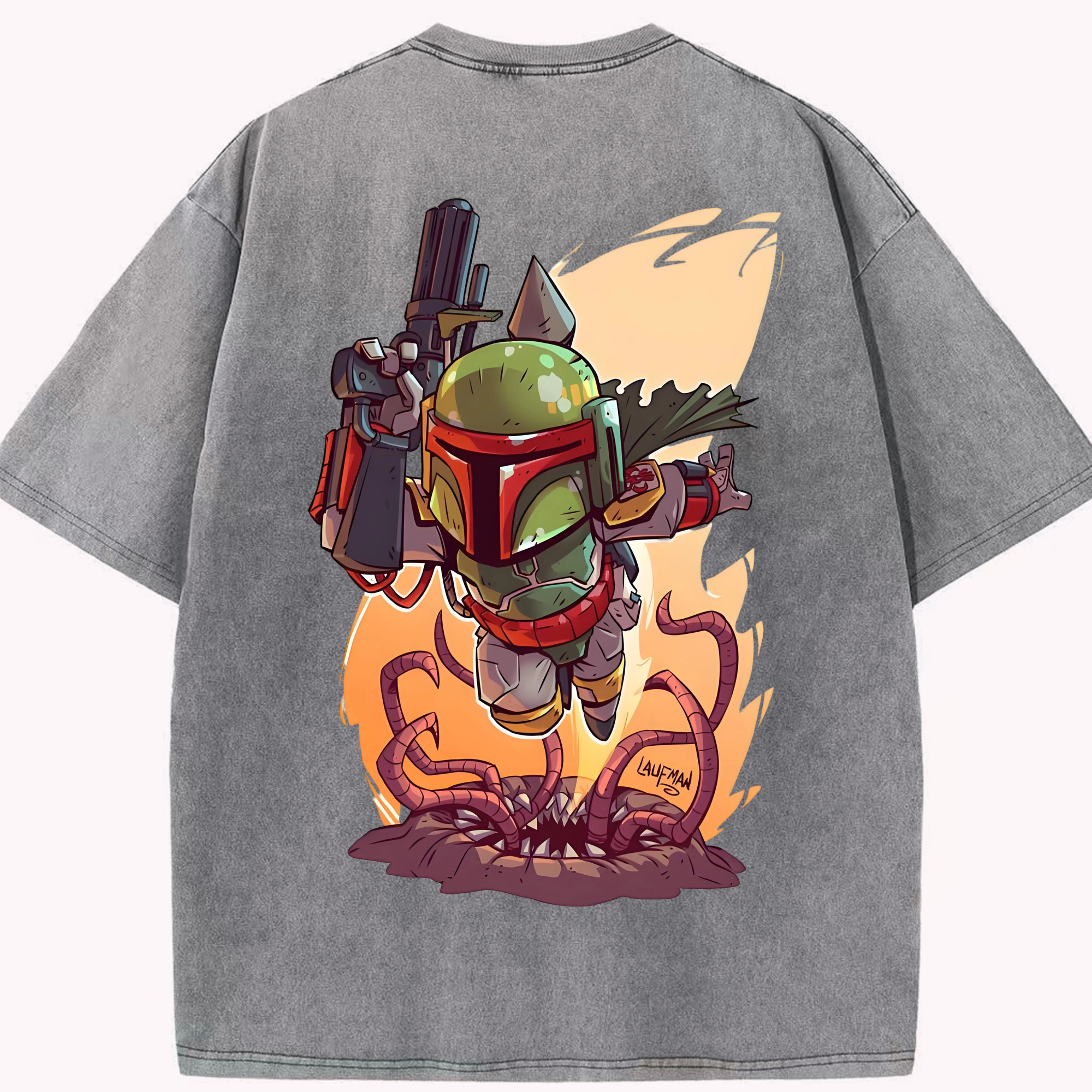 （画像用） スター・ウォーズ Star Wars 綿100% ヴィンテージ風 半袖Tシャツ（背面プリント）