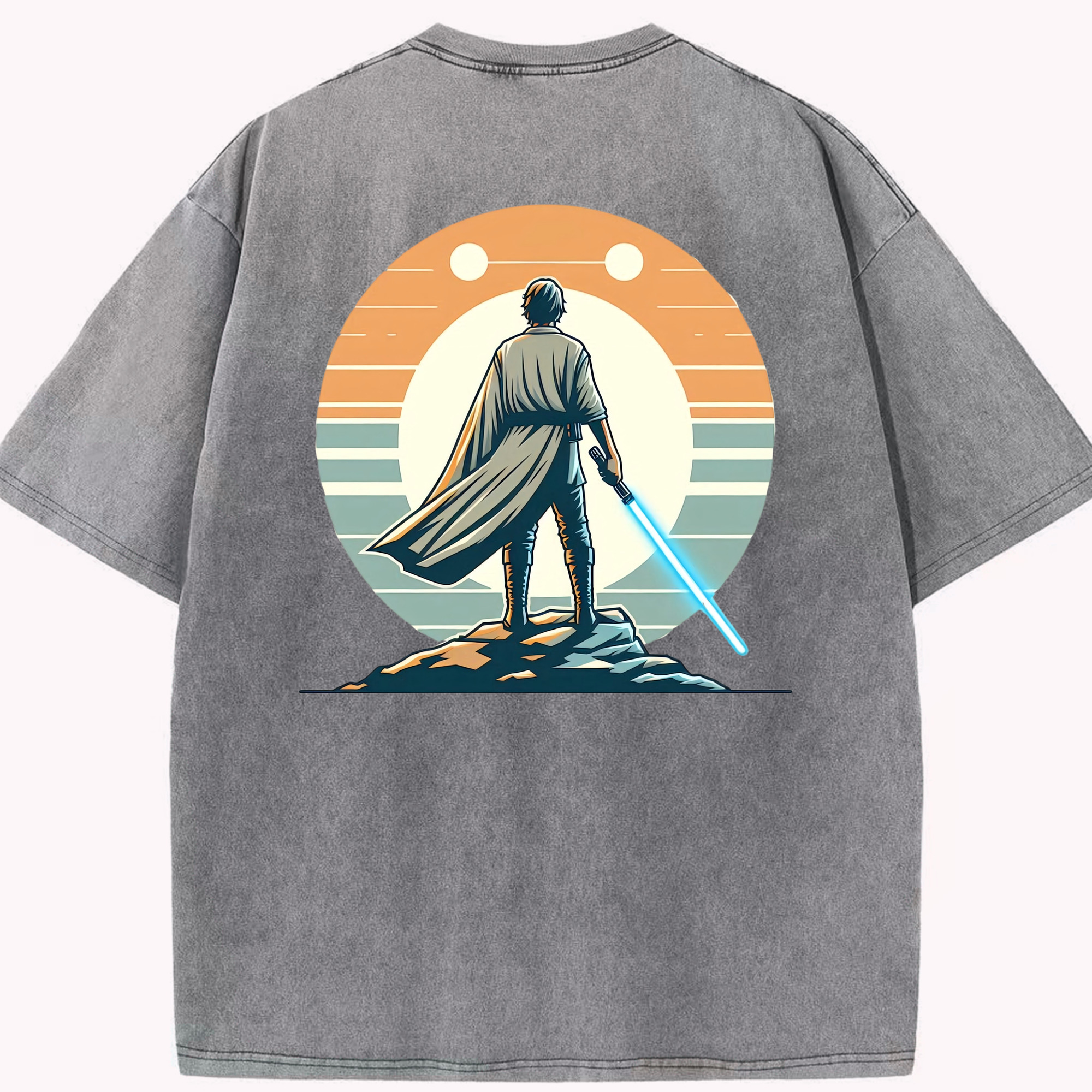（画像用） スター・ウォーズ Star Wars 綿100% ヴィンテージ風 半袖Tシャツ（背面プリント）