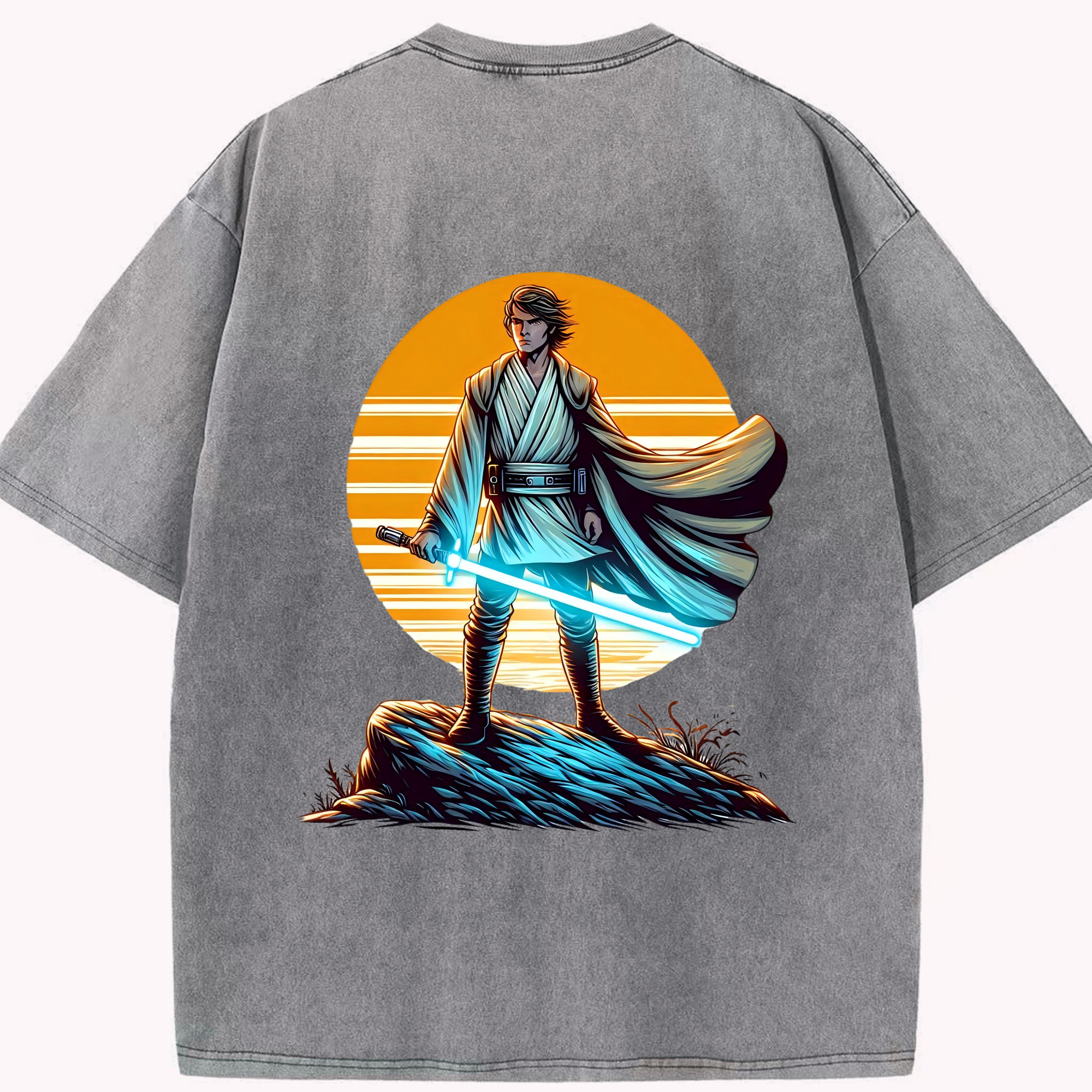 （画像用） スター・ウォーズ Star Wars 綿100% ヴィンテージ風 半袖Tシャツ（背面プリント）