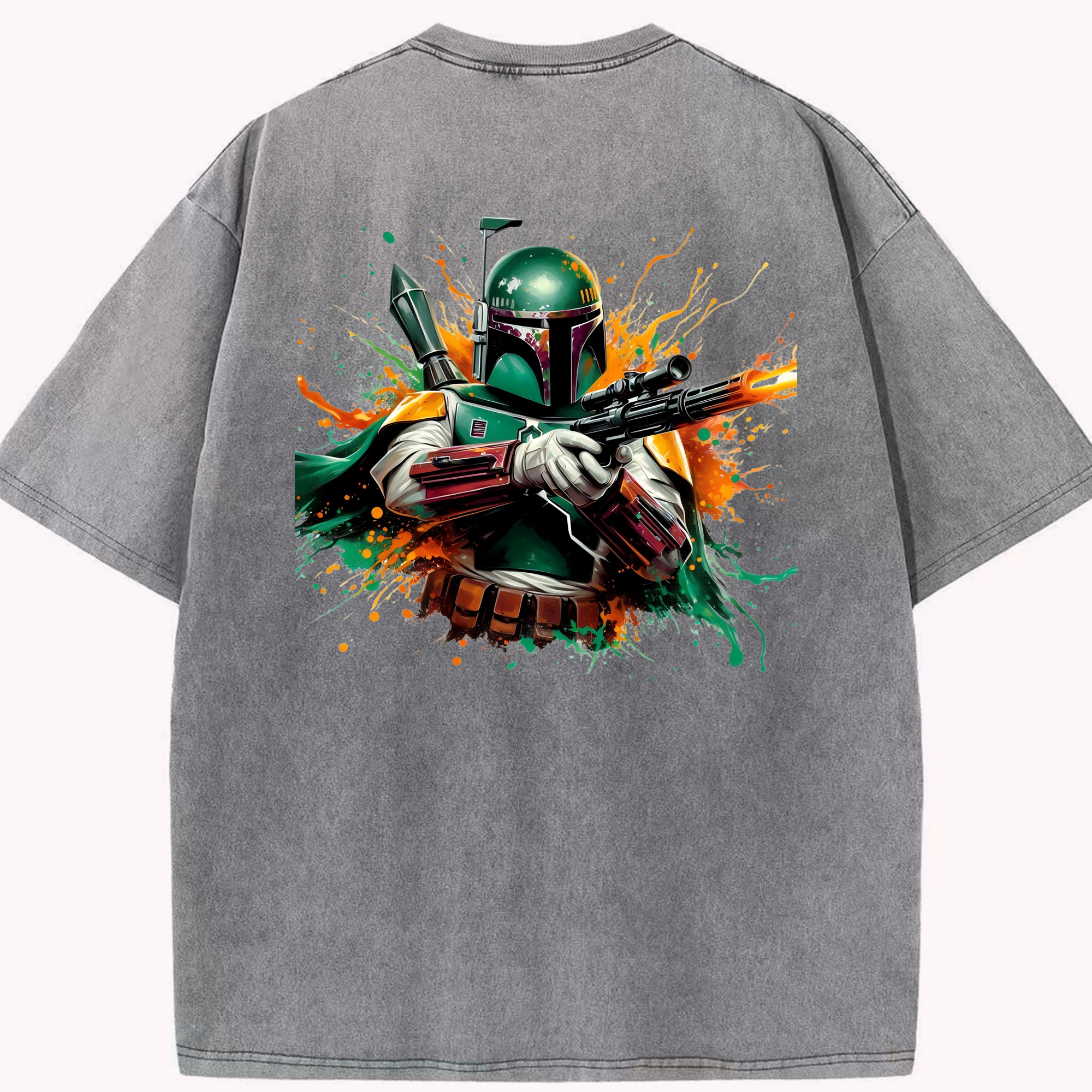 （画像用） スター・ウォーズ Star Wars 綿100% ヴィンテージ風 半袖Tシャツ（背面プリント）