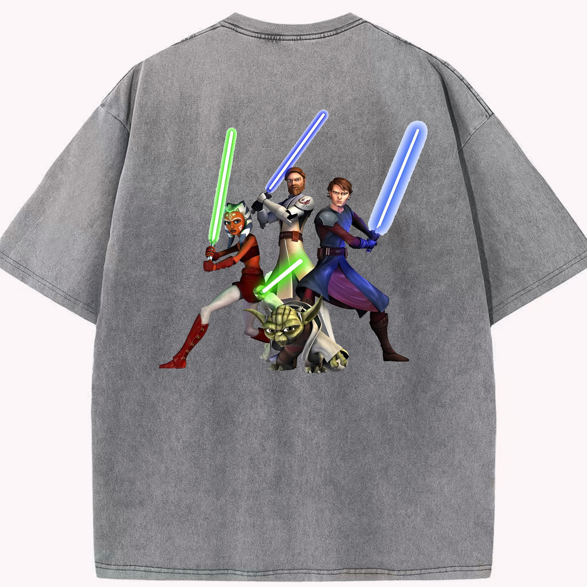 （画像用） スター・ウォーズ Star Wars 綿100% ヴィンテージ風 半袖Tシャツ（背面プリント）