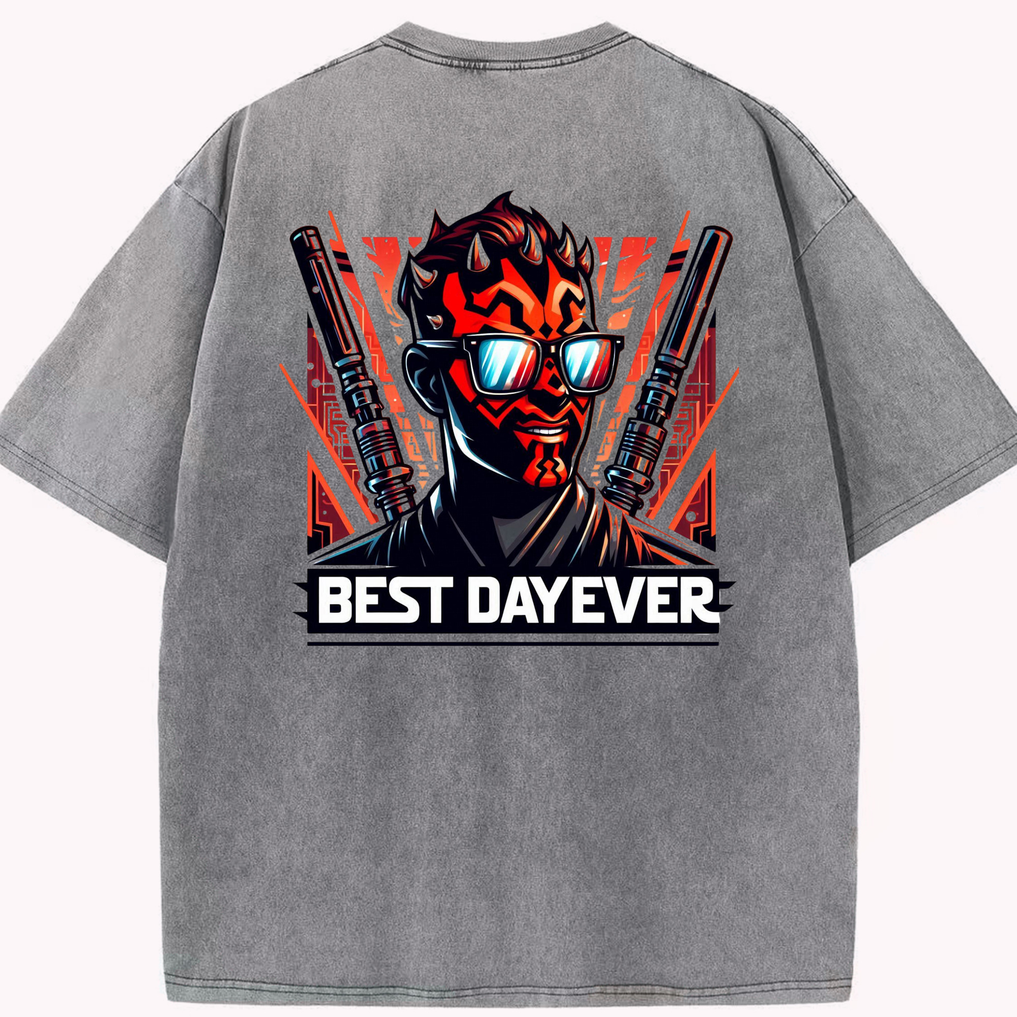 （画像用） スター・ウォーズ Star Wars 綿100% ヴィンテージ風 半袖Tシャツ（背面プリント）
