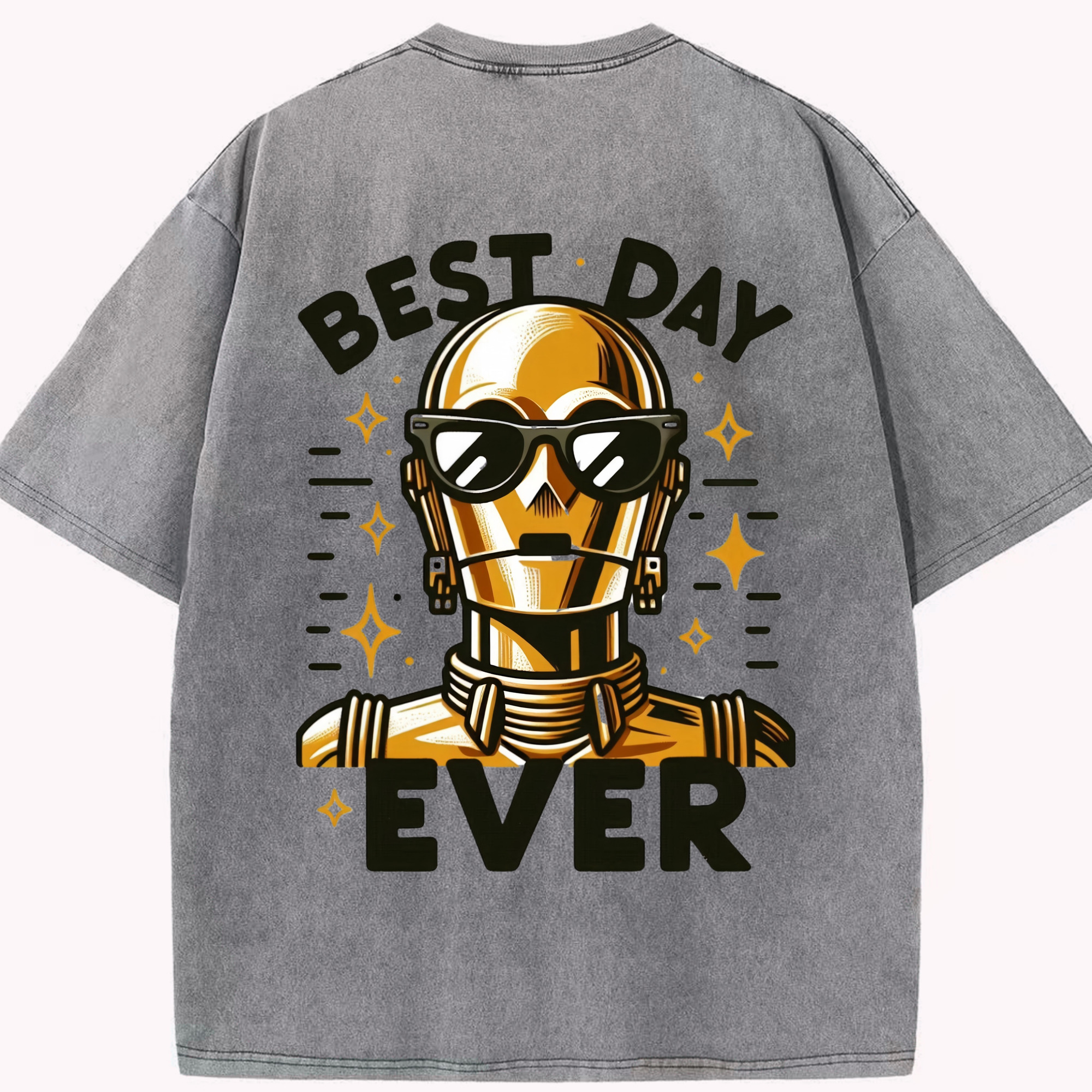 （画像用） スター・ウォーズ Star Wars 綿100% ヴィンテージ風 半袖Tシャツ（背面プリント）