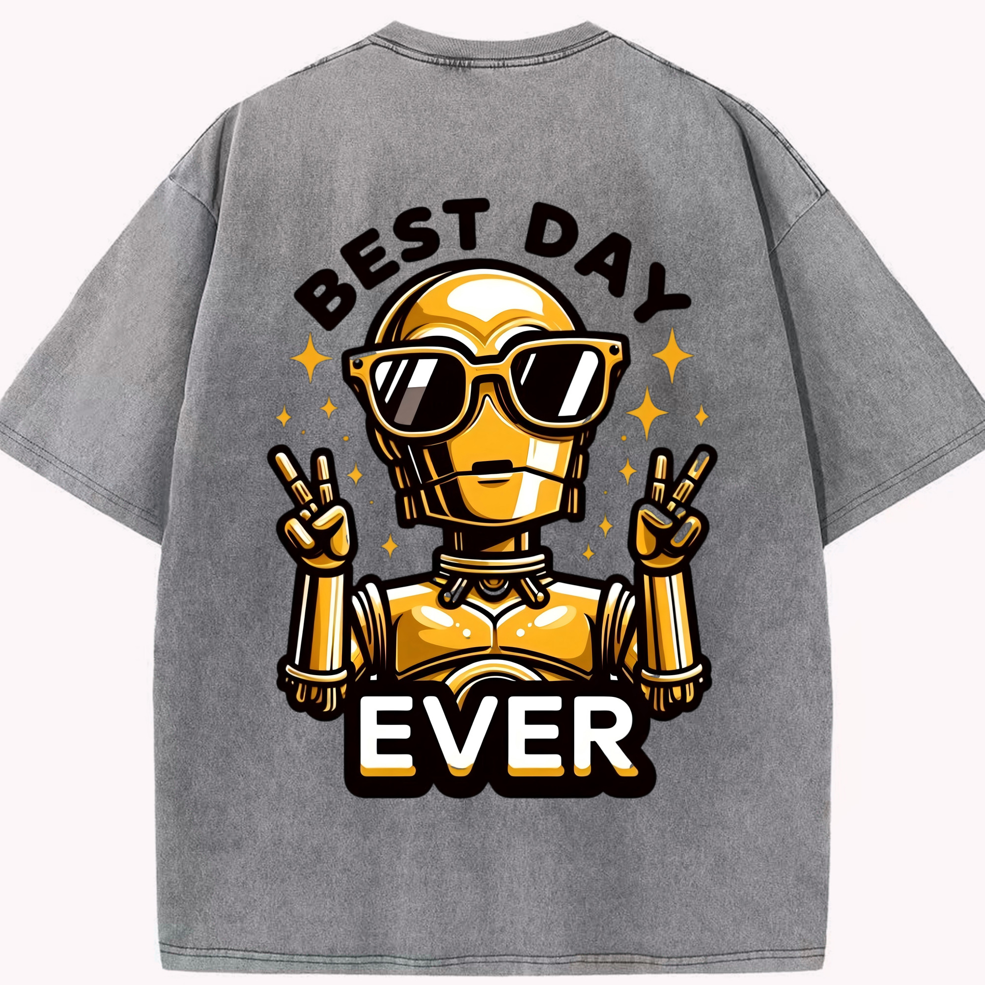 （画像用） スター・ウォーズ Star Wars 綿100% ヴィンテージ風 半袖Tシャツ（背面プリント）