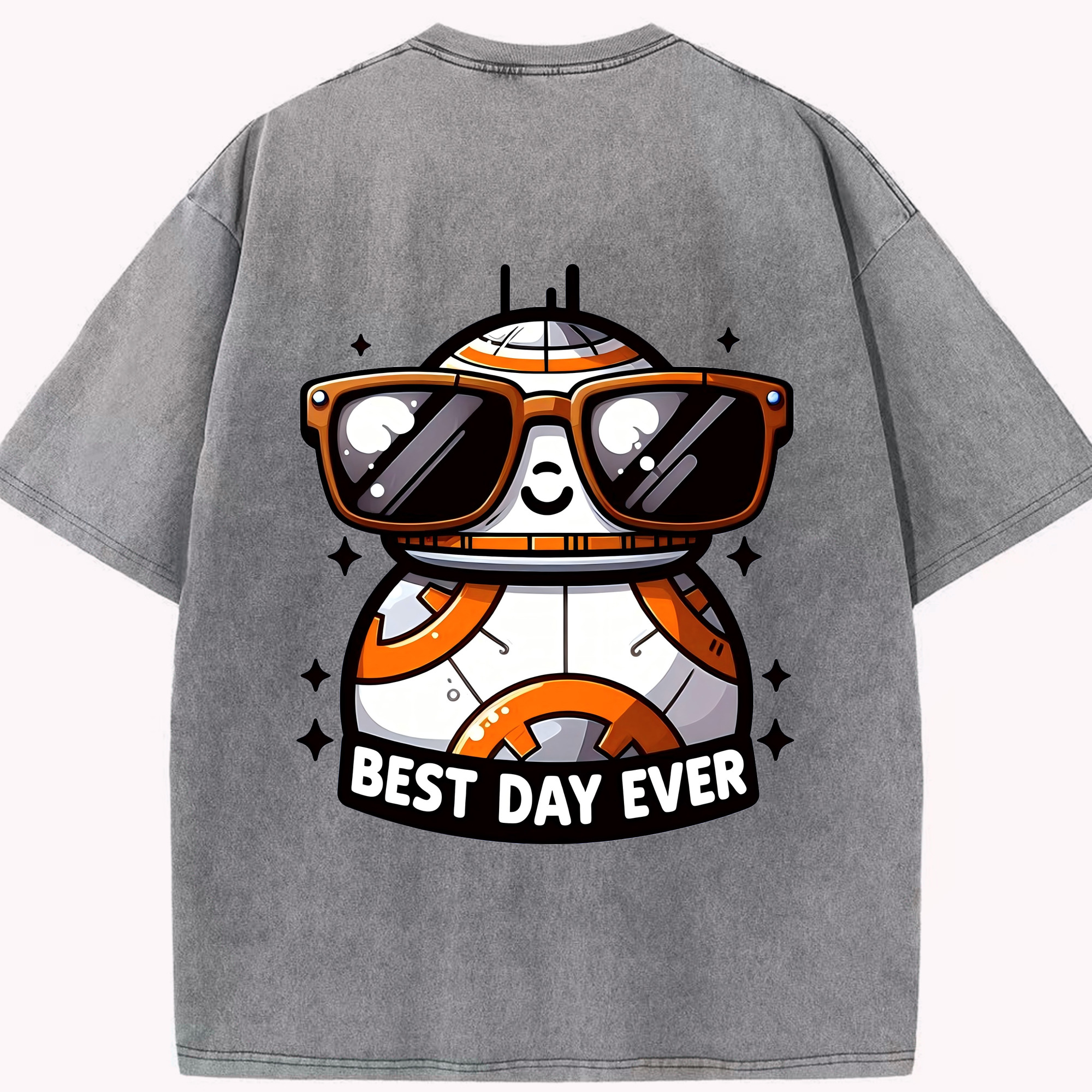 （画像用） スター・ウォーズ Star Wars 綿100% ヴィンテージ風 半袖Tシャツ（背面プリント）