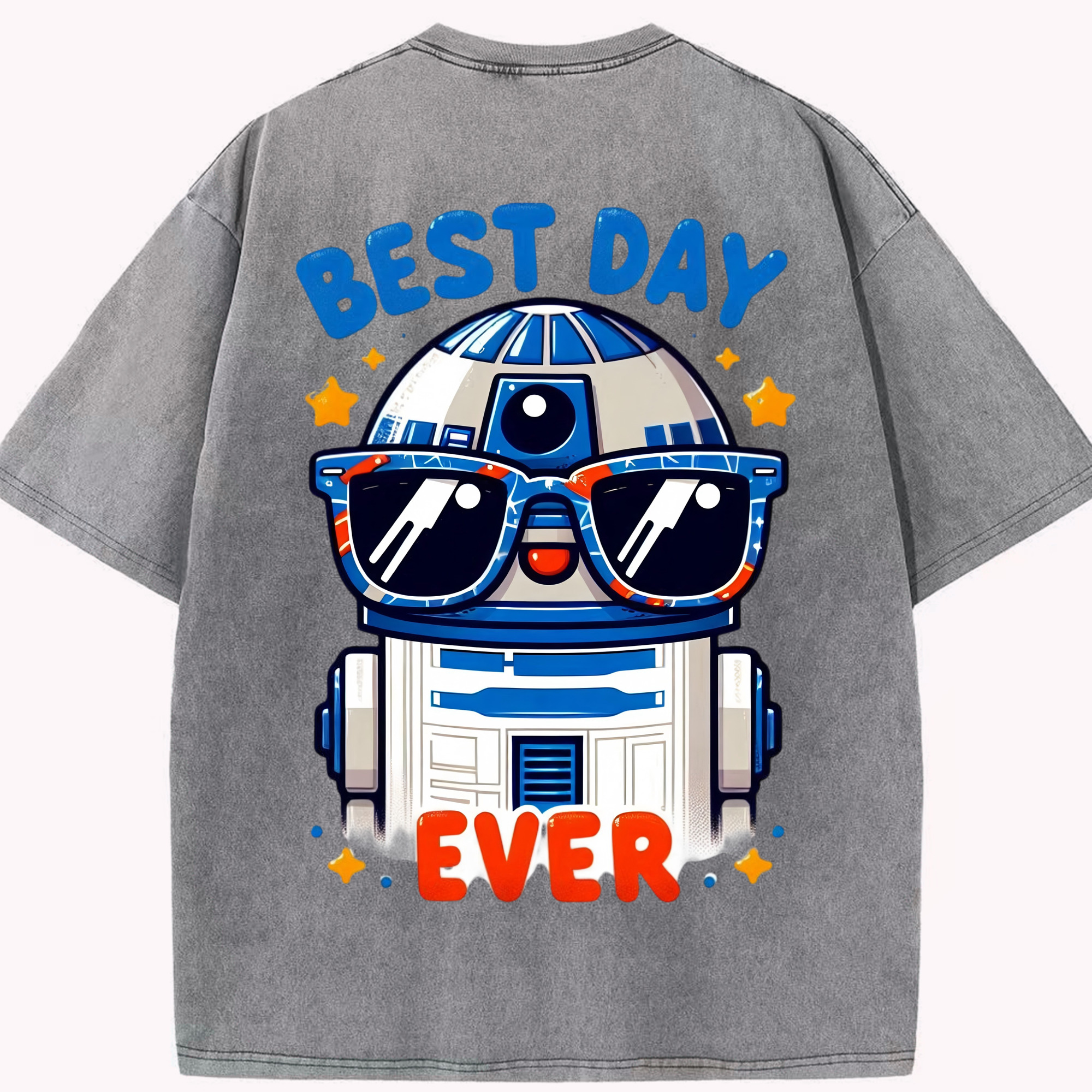 （画像用） スター・ウォーズ Star Wars 綿100% ヴィンテージ風 半袖Tシャツ（背面プリント）