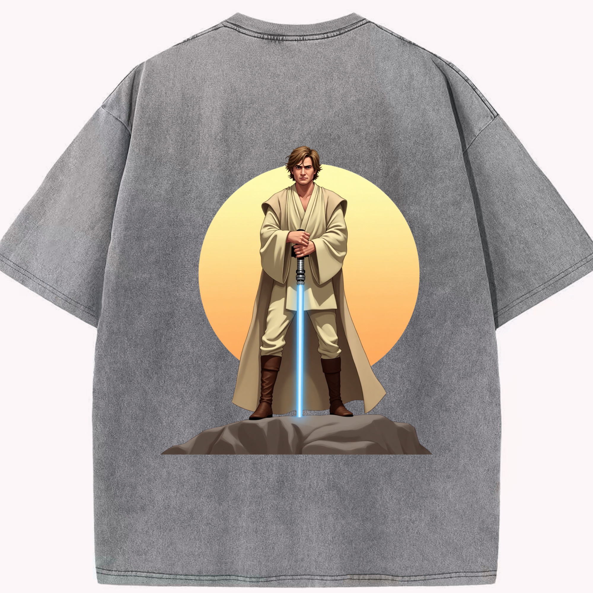 （画像用） スター・ウォーズ Star Wars 綿100% ヴィンテージ風 半袖Tシャツ（背面プリント）