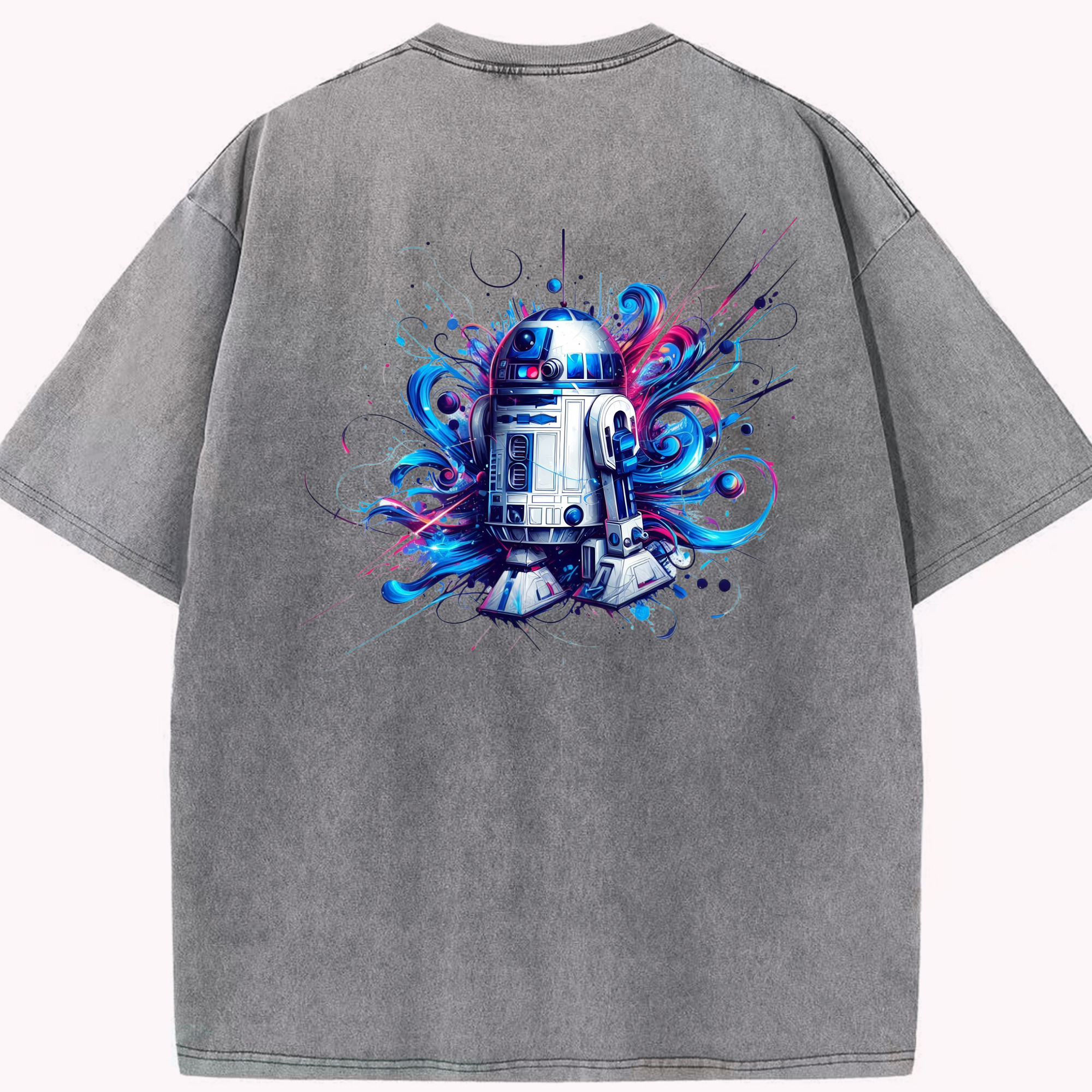 （画像用） スター・ウォーズ Star Wars 綿100% ヴィンテージ風 半袖Tシャツ（背面プリント）