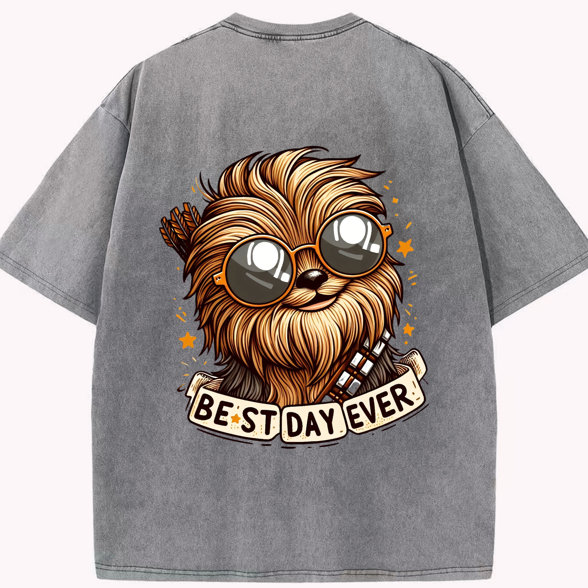 （画像用） スター・ウォーズ Star Wars 綿100% ヴィンテージ風 半袖Tシャツ（背面プリント）