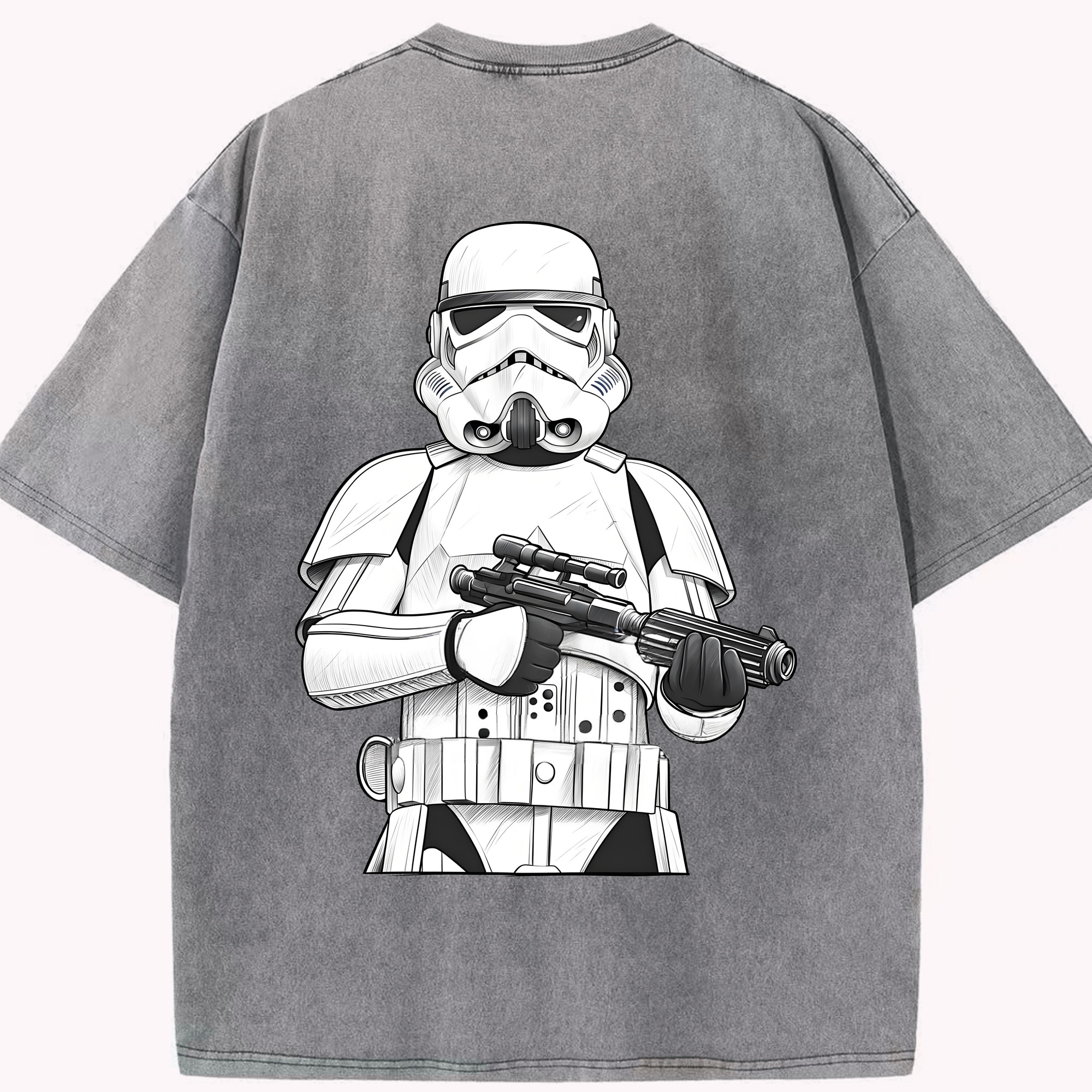 （画像用） スター・ウォーズ Star Wars 綿100% ヴィンテージ風 半袖Tシャツ（背面プリント）