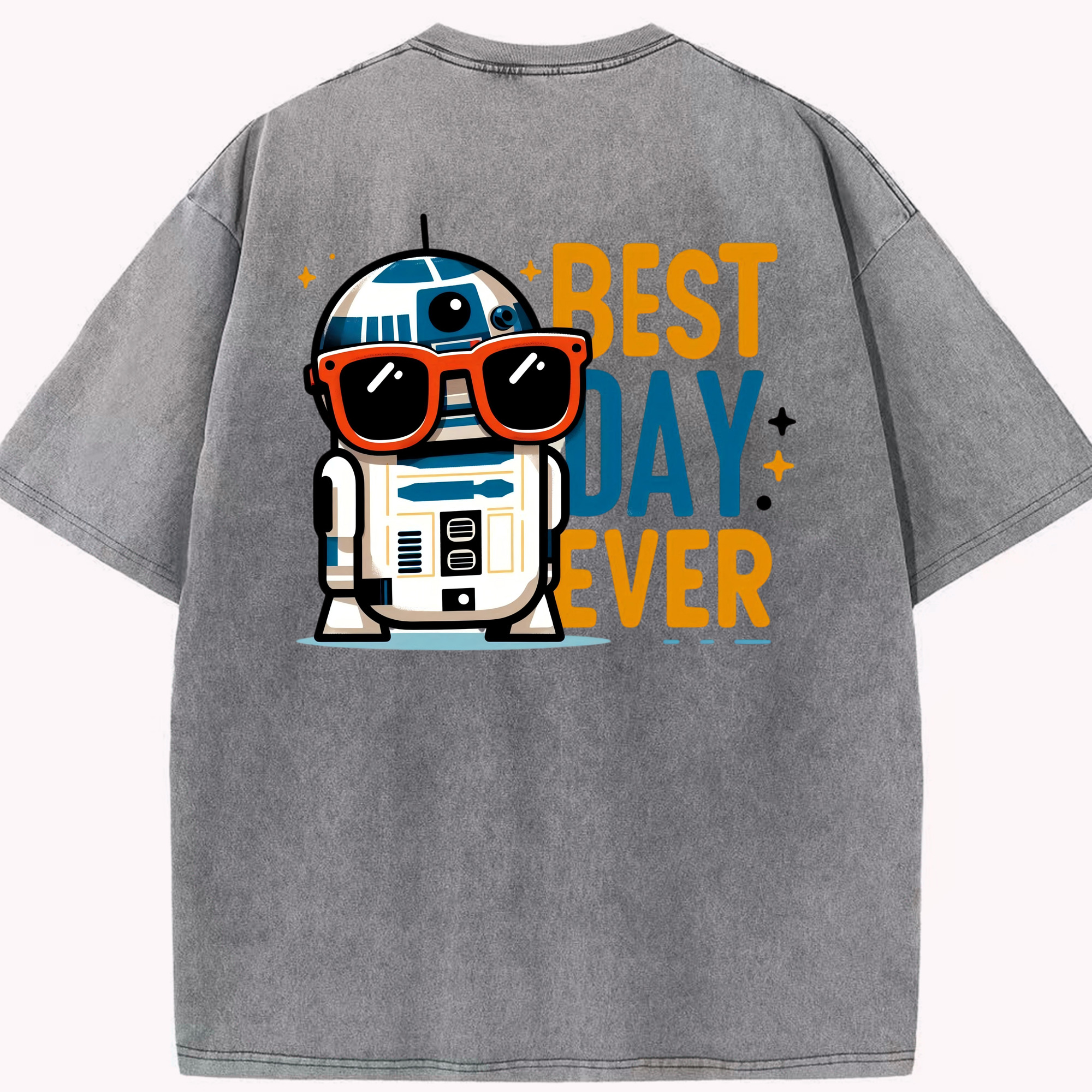 （画像用） スター・ウォーズ Star Wars 綿100% ヴィンテージ風 半袖Tシャツ（背面プリント）