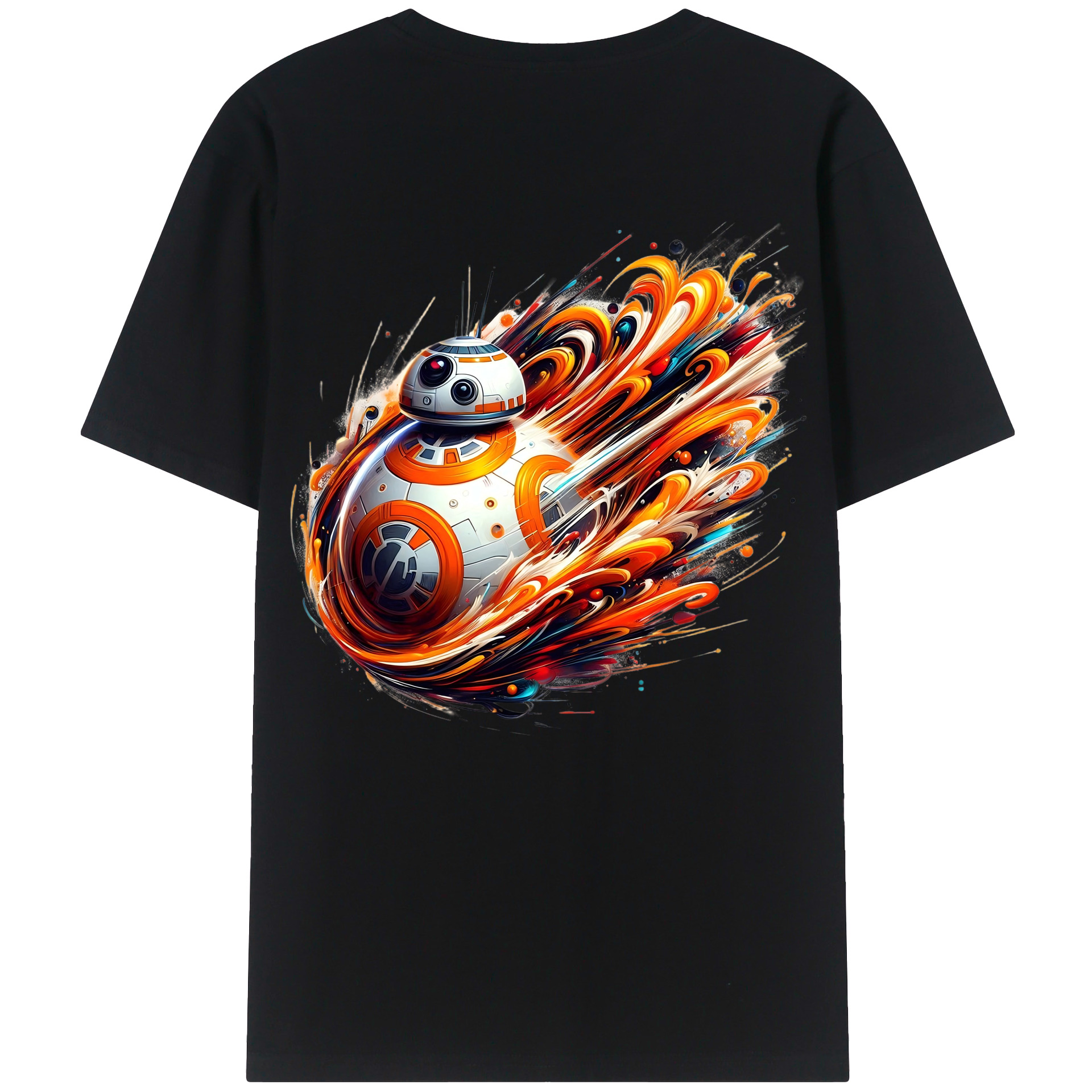 （画像用） スター・ウォーズ Star Wars 綿100％ メンズ半袖Tシャツ（バックプリント） 通気性