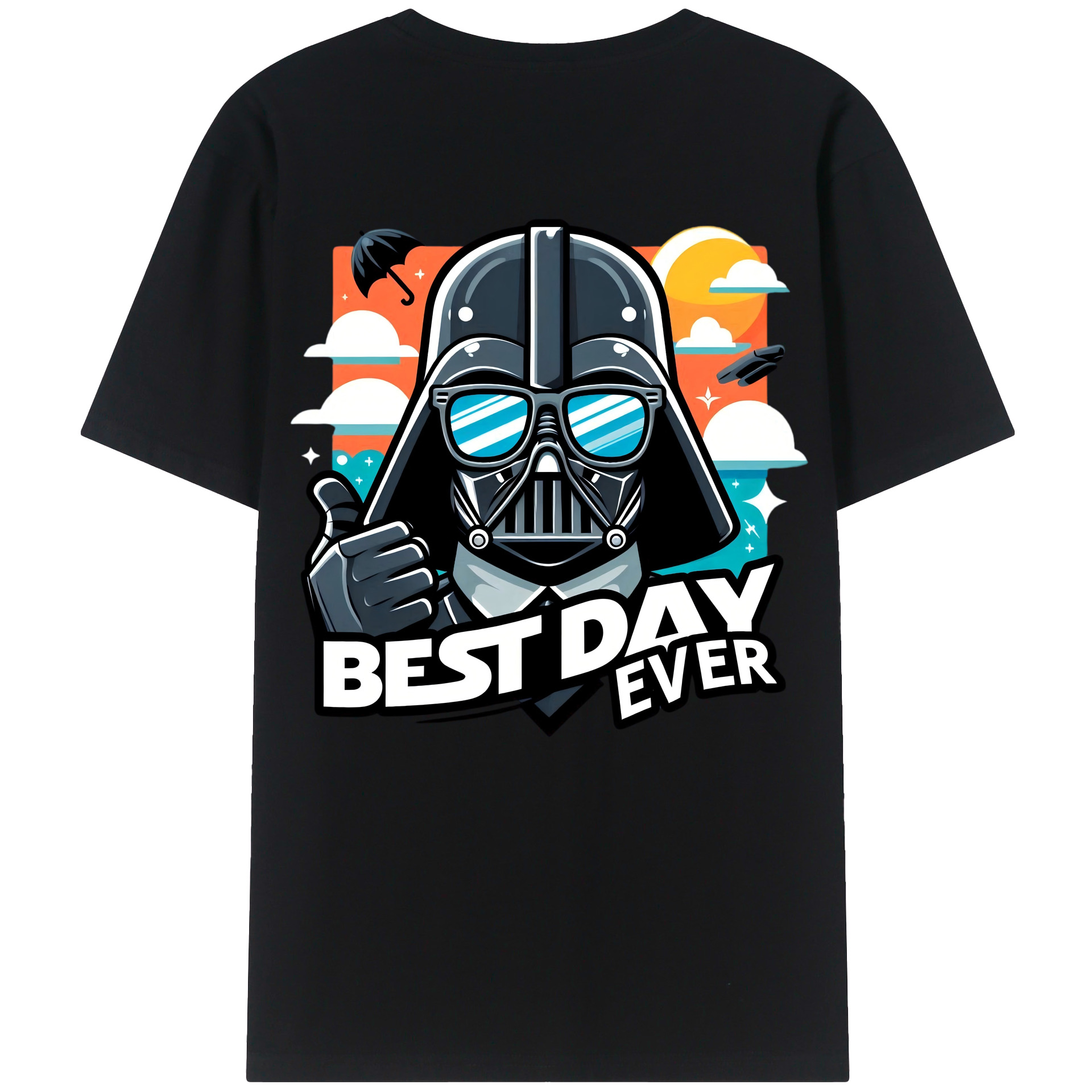 （画像用） スター・ウォーズ Star Wars 綿100％ メンズ半袖Tシャツ（バックプリント） 通気性