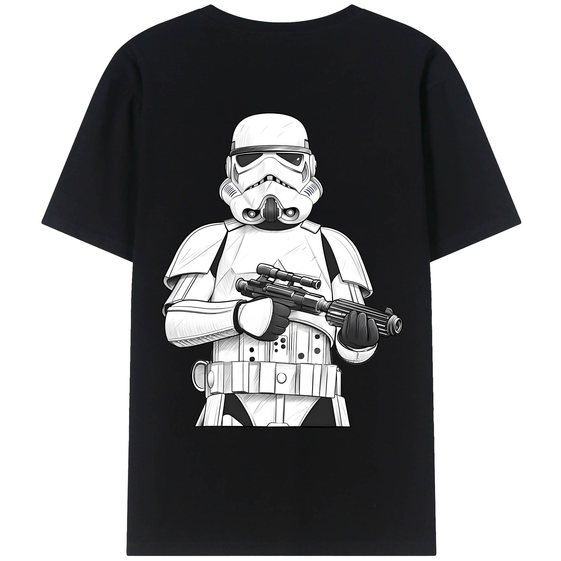 （画像用） スター・ウォーズ Star Wars 綿100％ メンズ半袖Tシャツ（バックプリント） 通気性