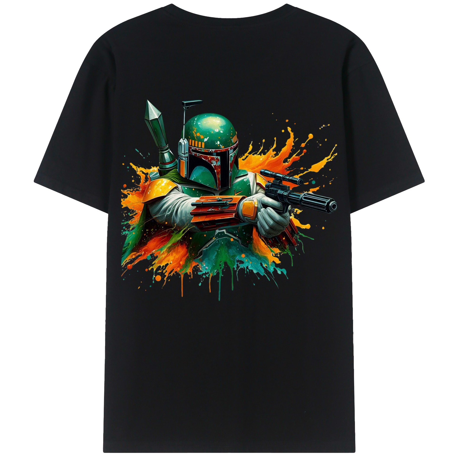 （画像用） スター・ウォーズ Star Wars 綿100％ メンズ半袖Tシャツ（バックプリント） 通気性