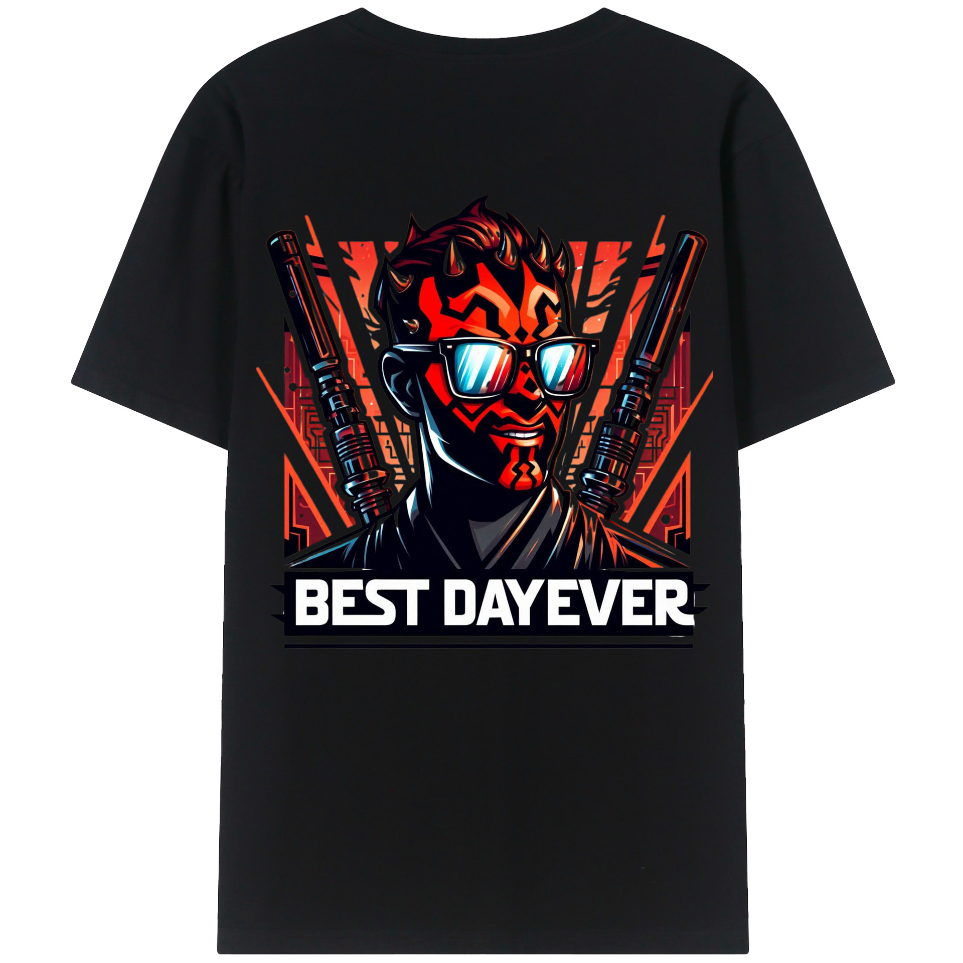 （画像用） スター・ウォーズ Star Wars 綿100％ メンズ半袖Tシャツ（バックプリント） 通気性