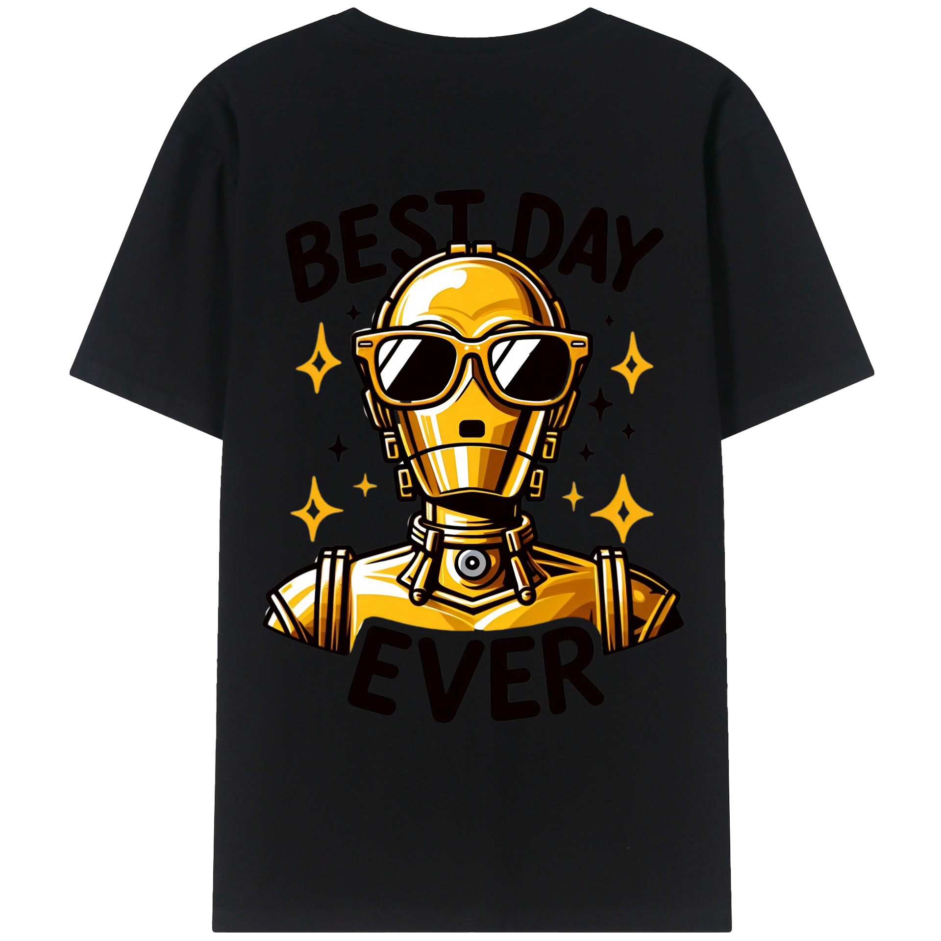 （画像用） スター・ウォーズ Star Wars 綿100％ メンズ半袖Tシャツ（バックプリント） 通気性