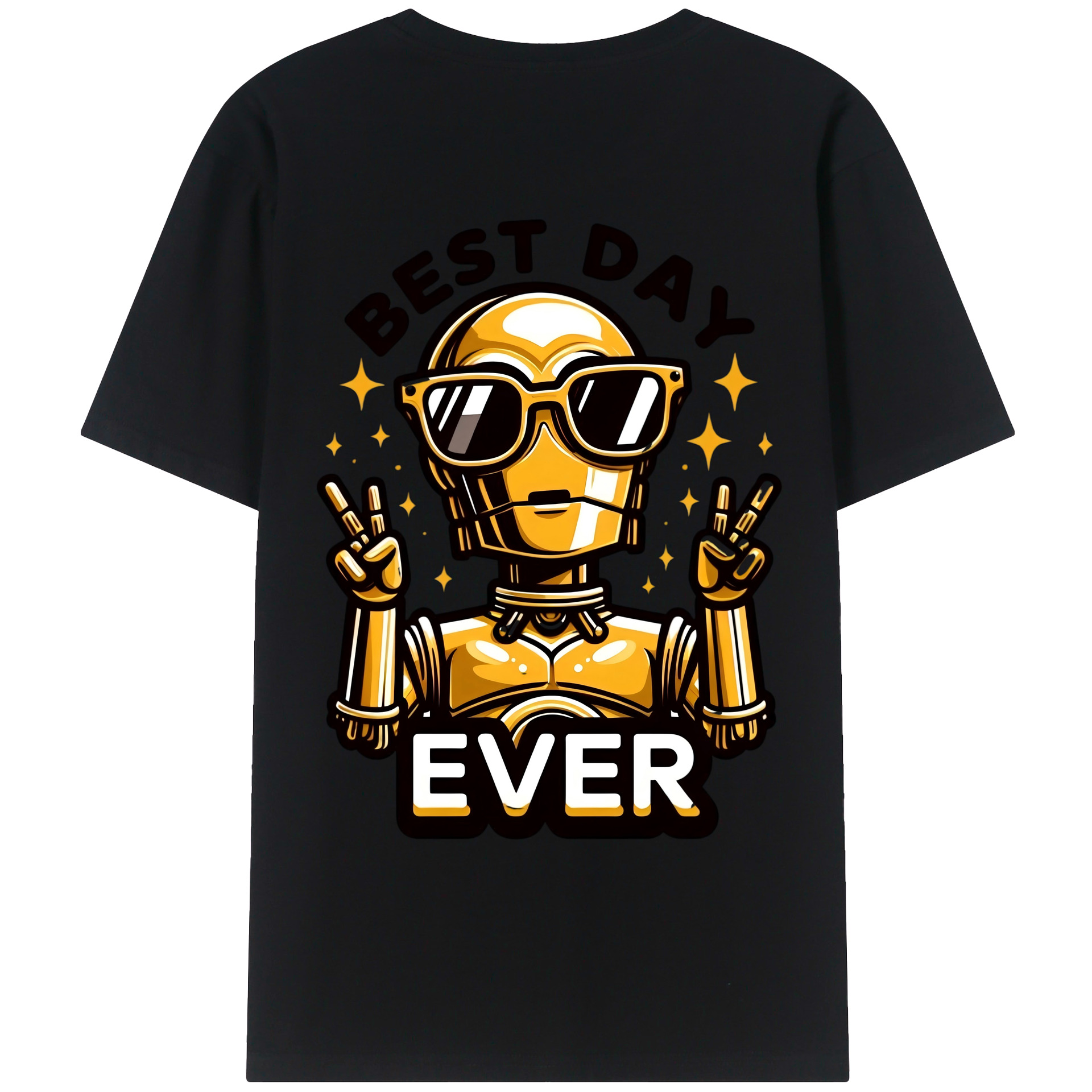 （画像用） スター・ウォーズ Star Wars 綿100％ メンズ半袖Tシャツ（バックプリント） 通気性