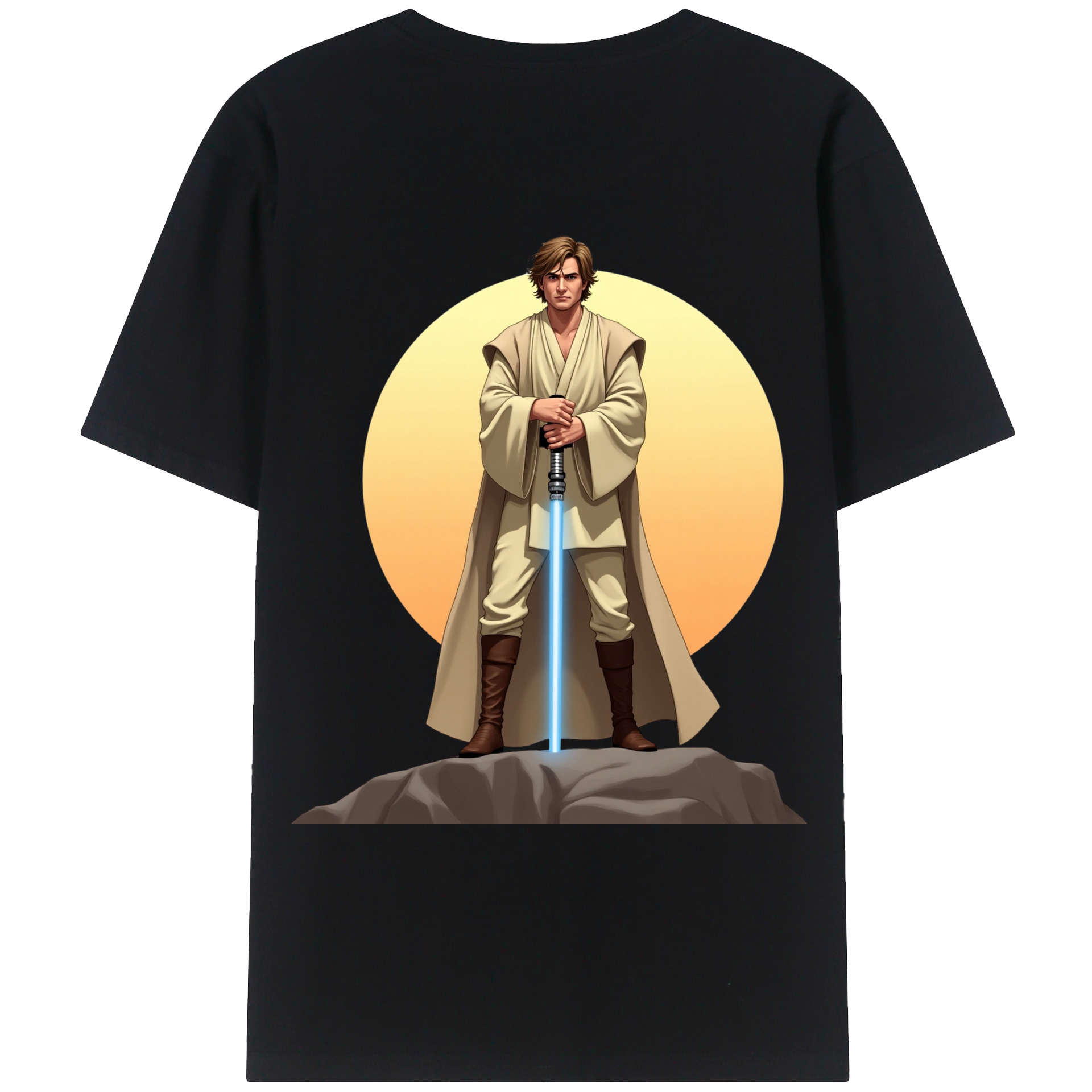 （画像用） スター・ウォーズ Star Wars 綿100％ メンズ半袖Tシャツ（バックプリント） 通気性