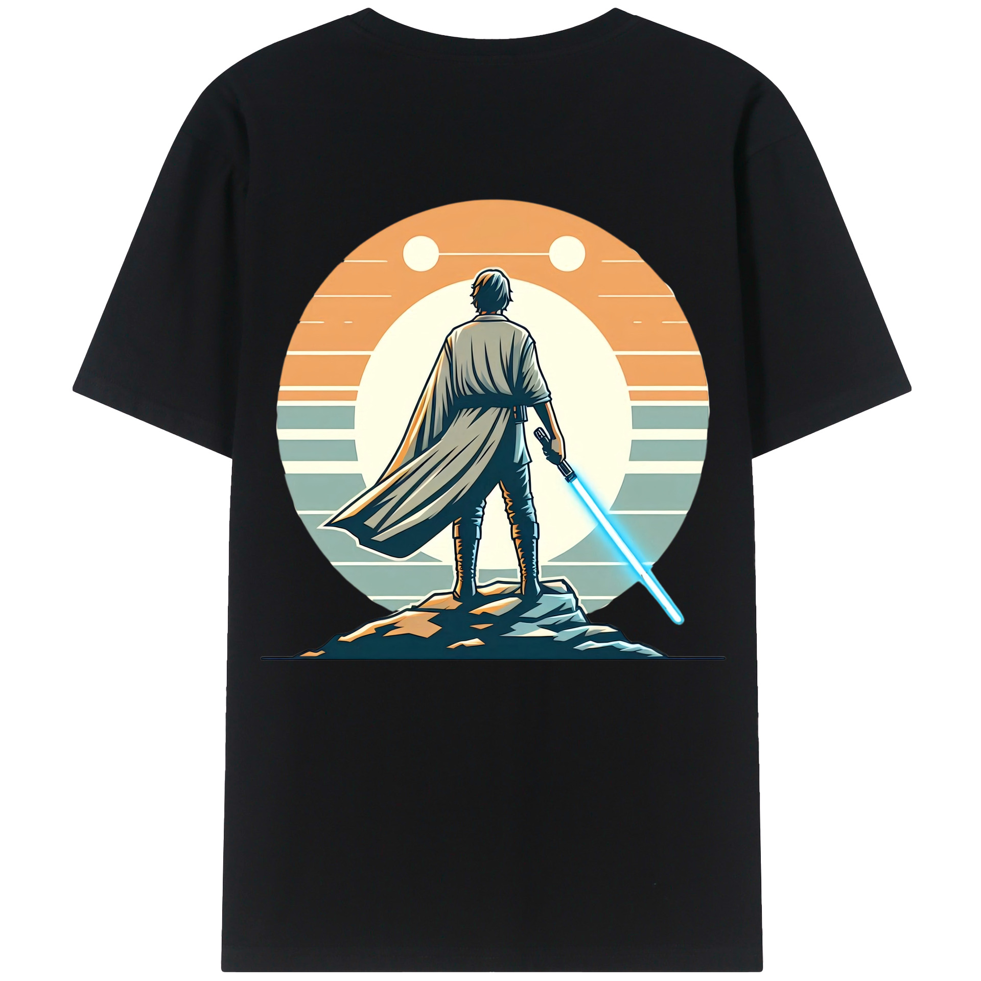 （画像用） スター・ウォーズ Star Wars 綿100％ メンズ半袖Tシャツ（バックプリント） 通気性