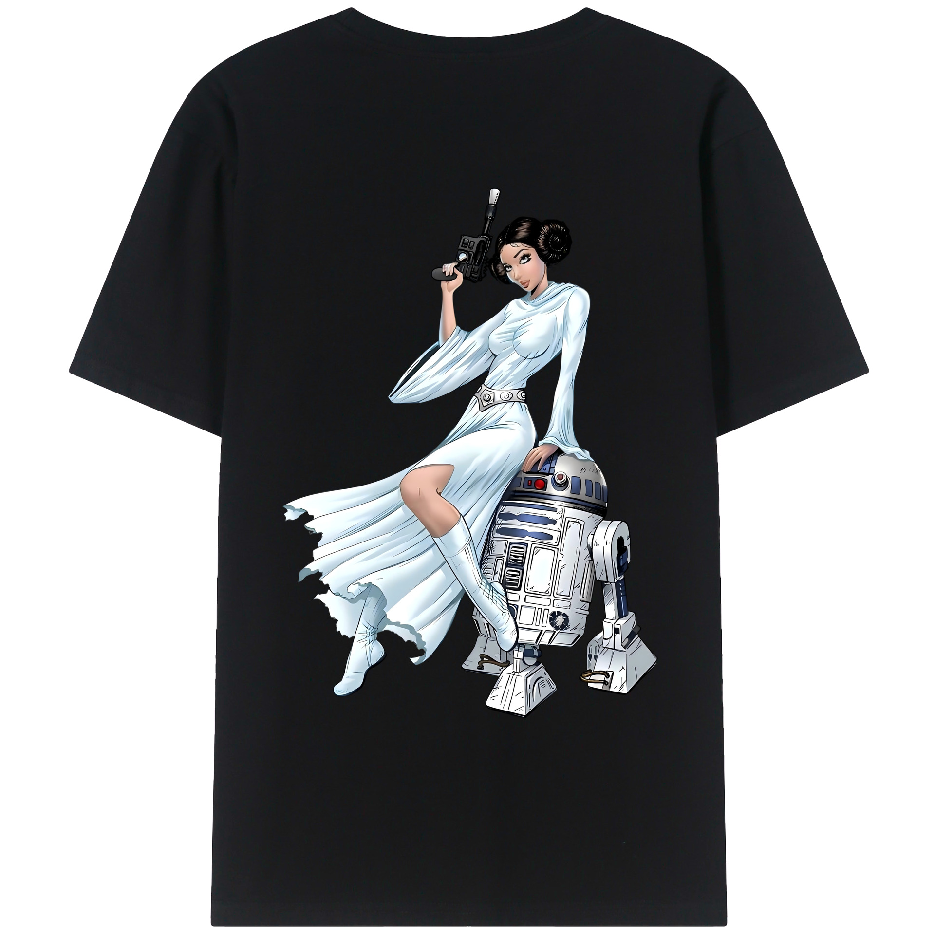 （画像用） スター・ウォーズ Star Wars 綿100％ メンズ半袖Tシャツ（バックプリント） 通気性