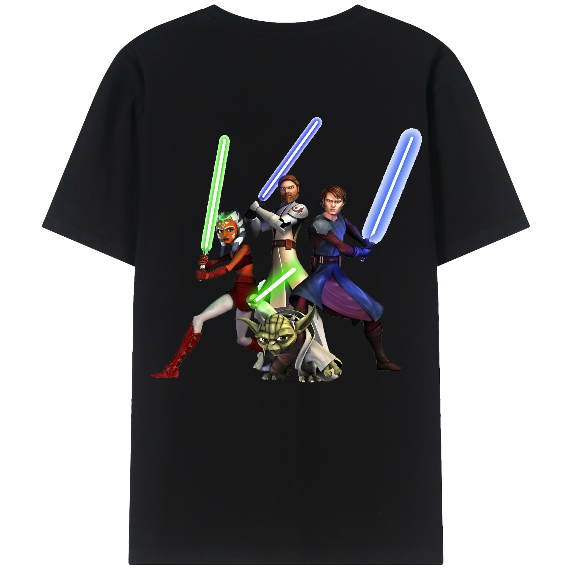 （画像用） スター・ウォーズ Star Wars 綿100％ メンズ半袖Tシャツ（バックプリント） 通気性